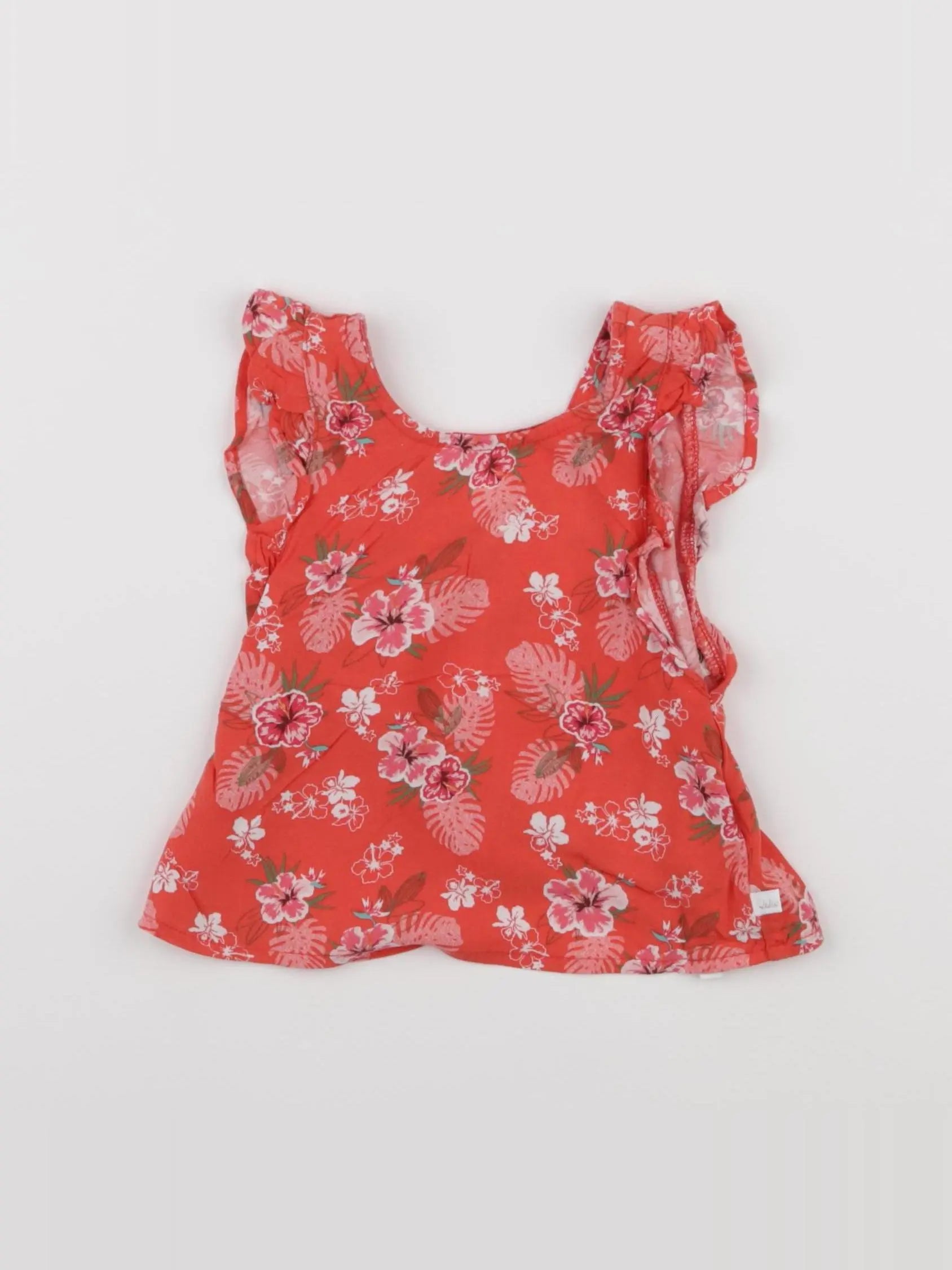 IKKS - blouse rouge - 12 mois