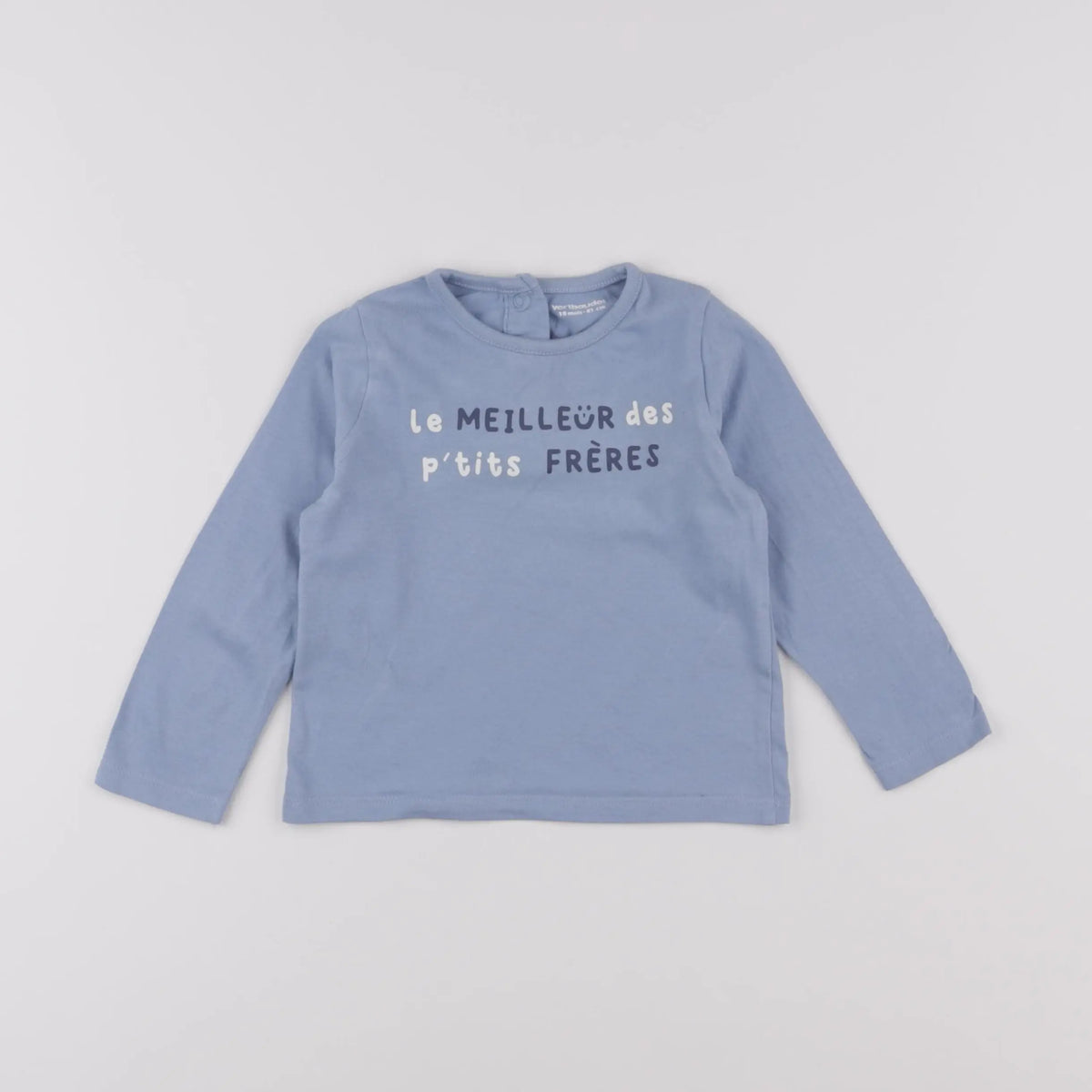 Vertbaudet - tee-shirt bleu - 18 mois