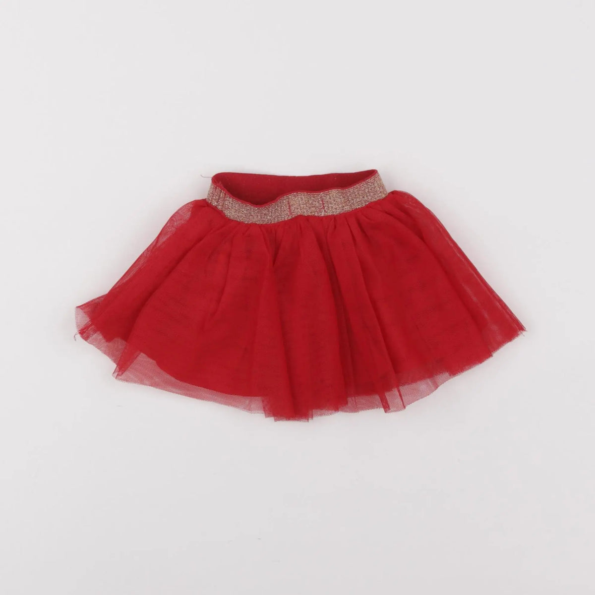 Vertbaudet - jupe rouge - 3 mois