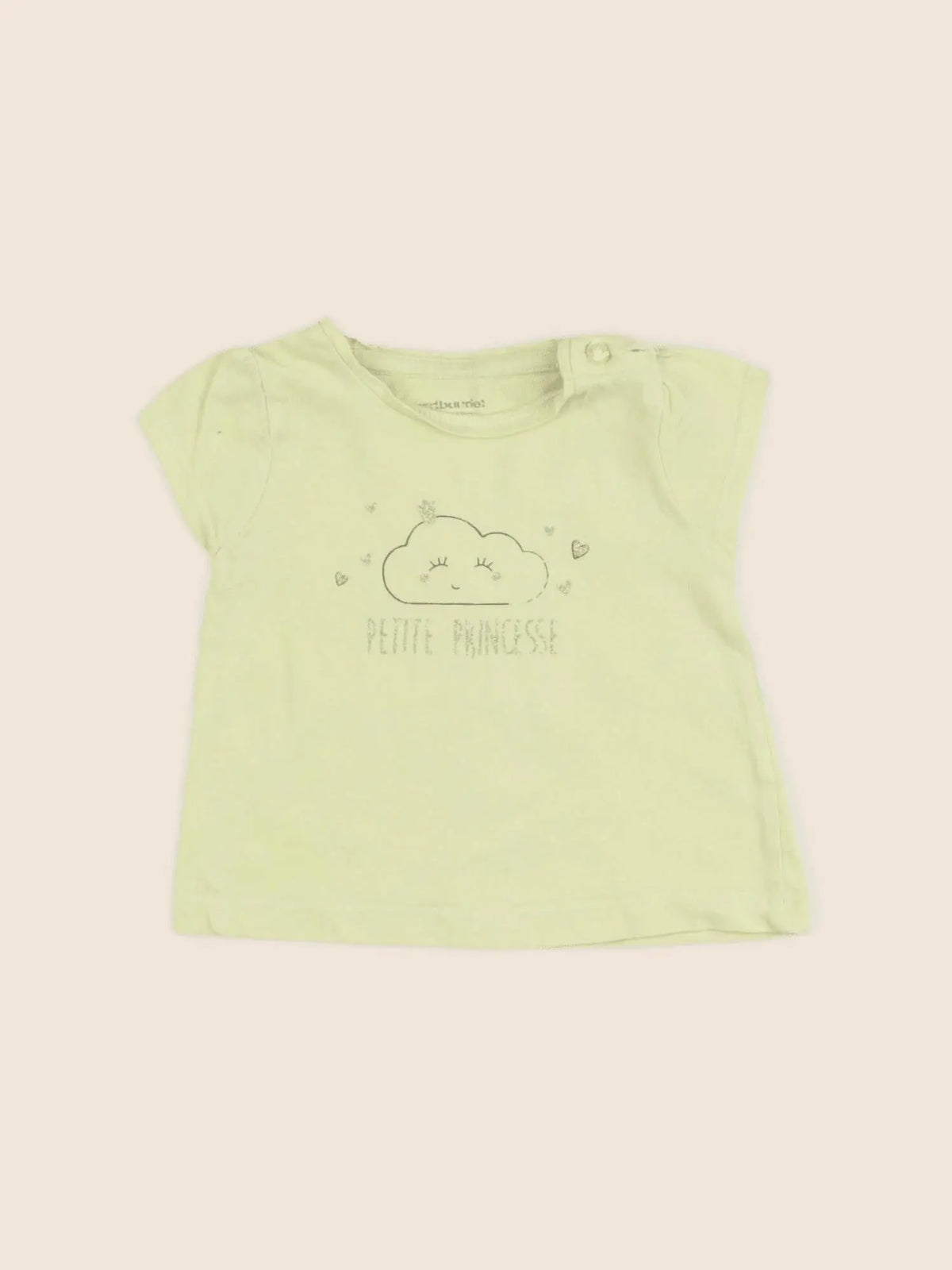 Vertbaudet - tee-shirt jaune - 3 mois