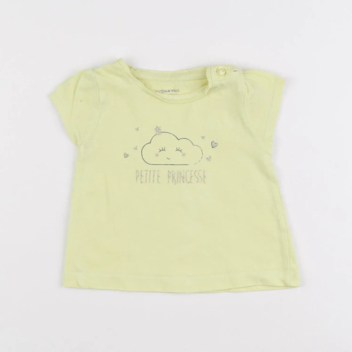 Vertbaudet - tee-shirt jaune - 3 mois