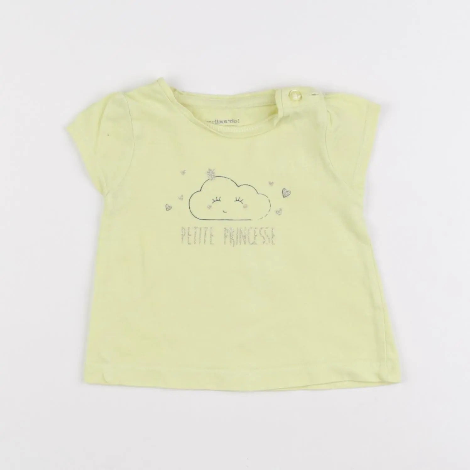 Vertbaudet - tee-shirt jaune - 3 mois