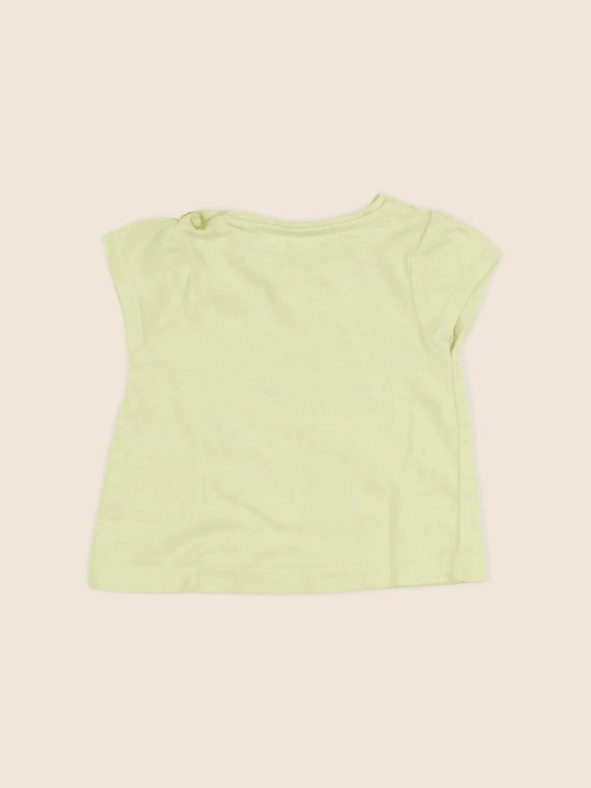 Vertbaudet - tee-shirt jaune - 3 mois