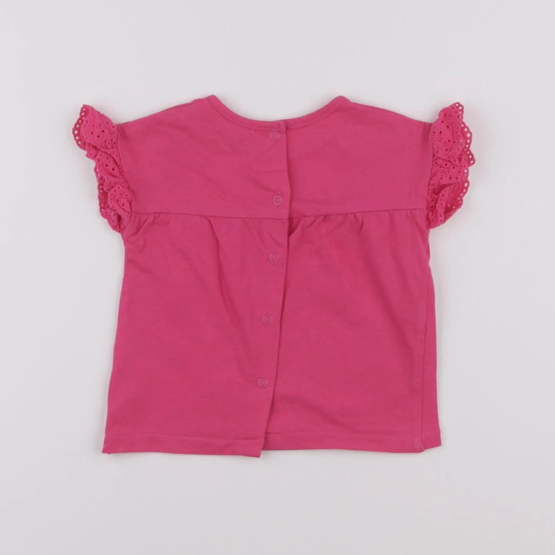 Vertbaudet - tee-shirt rose - 9 mois