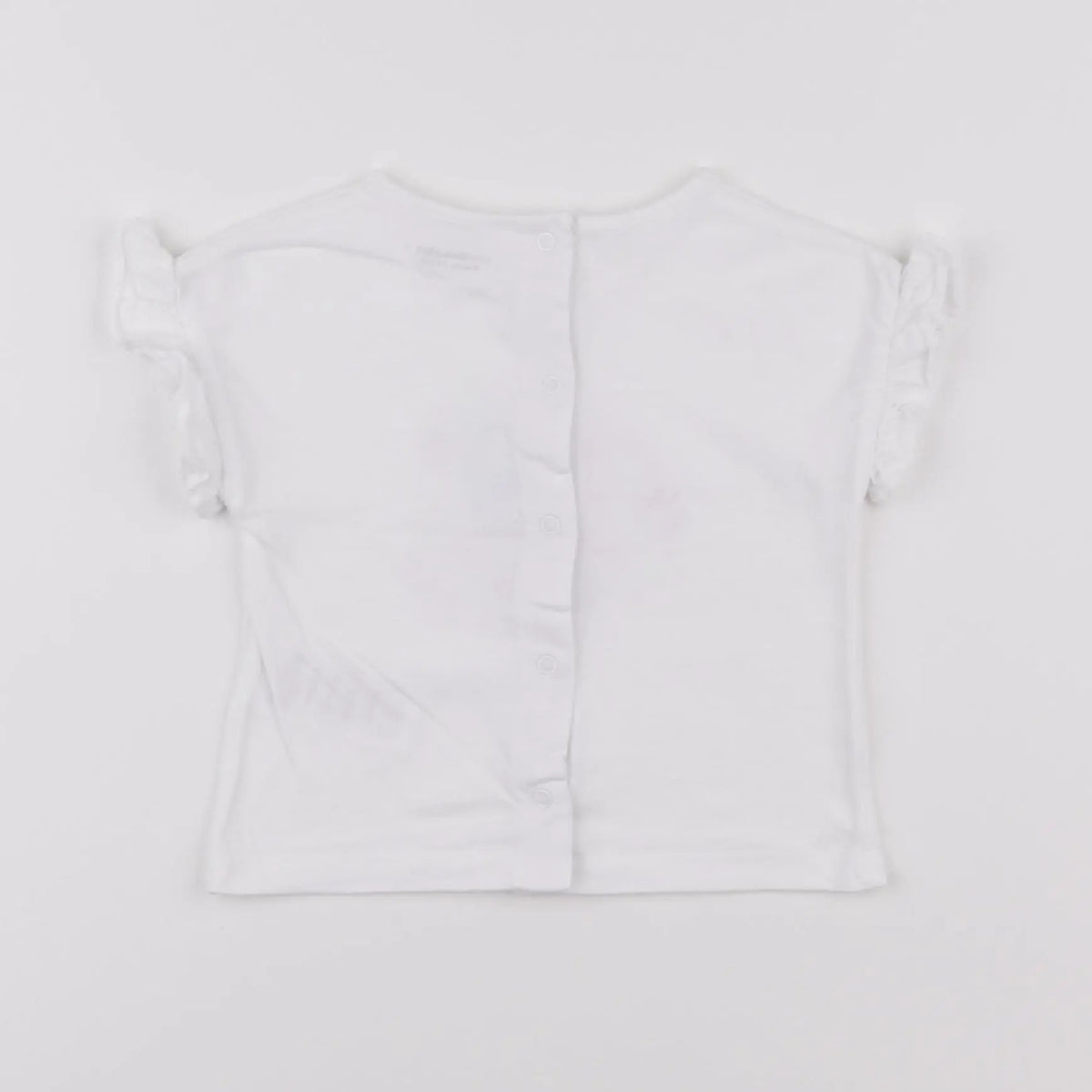 Vertbaudet - tee-shirt blanc - 9 mois