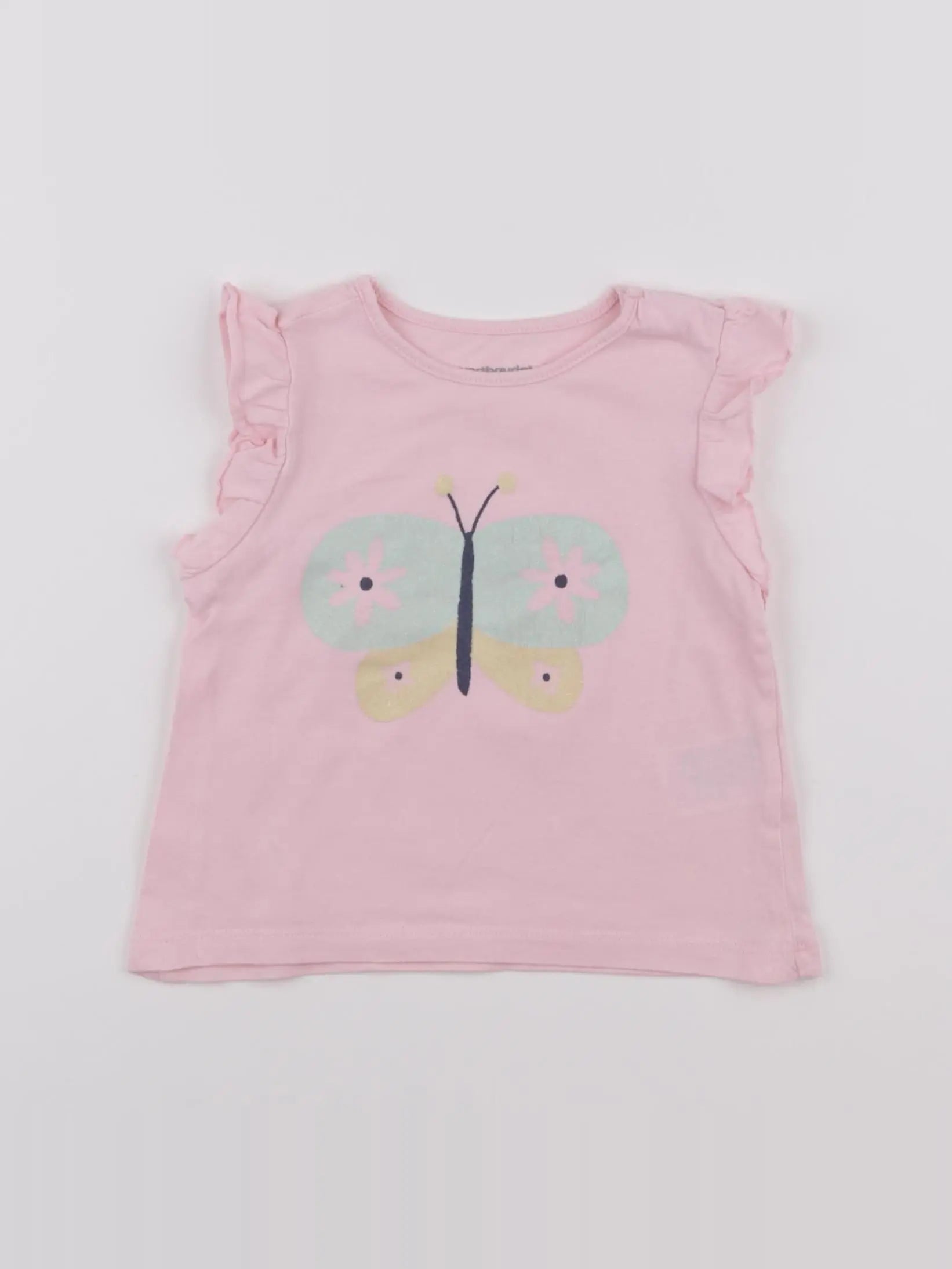 Vertbaudet - tee-shirt rose - 12 mois
