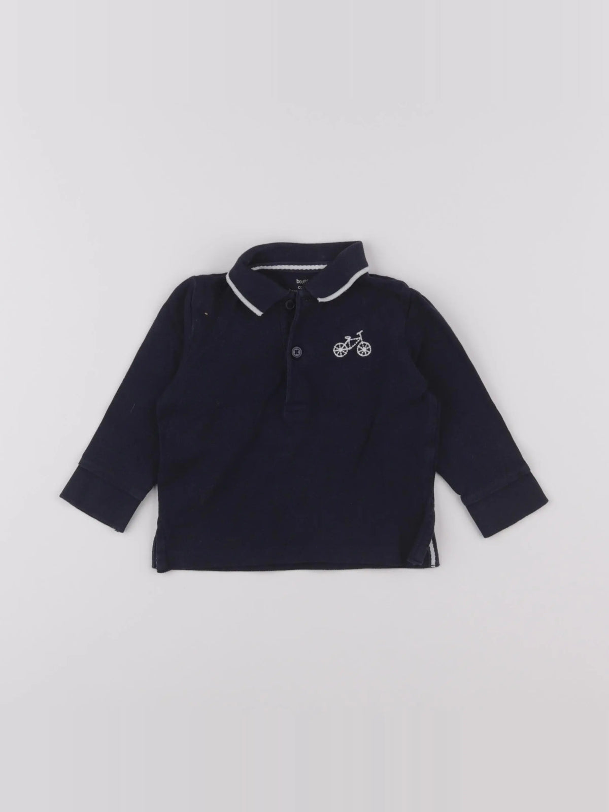 Boutchou - polo bleu - 9 mois