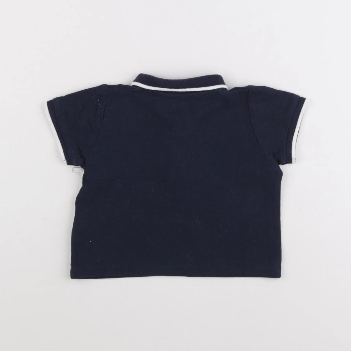 Vertbaudet - polo bleu - 12 mois