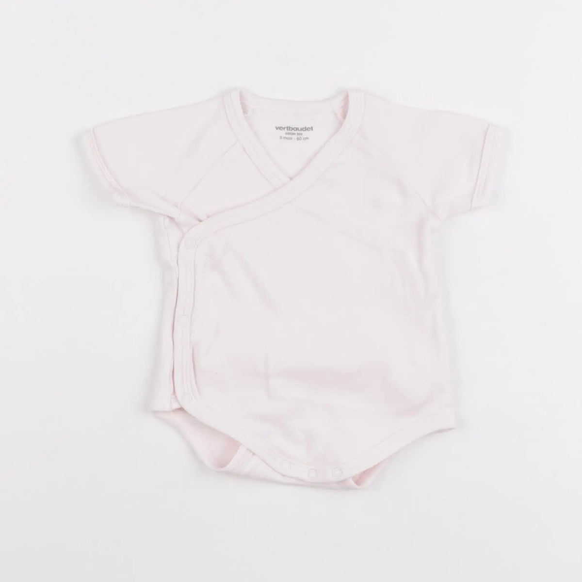 Vertbaudet - body rose - 3 mois