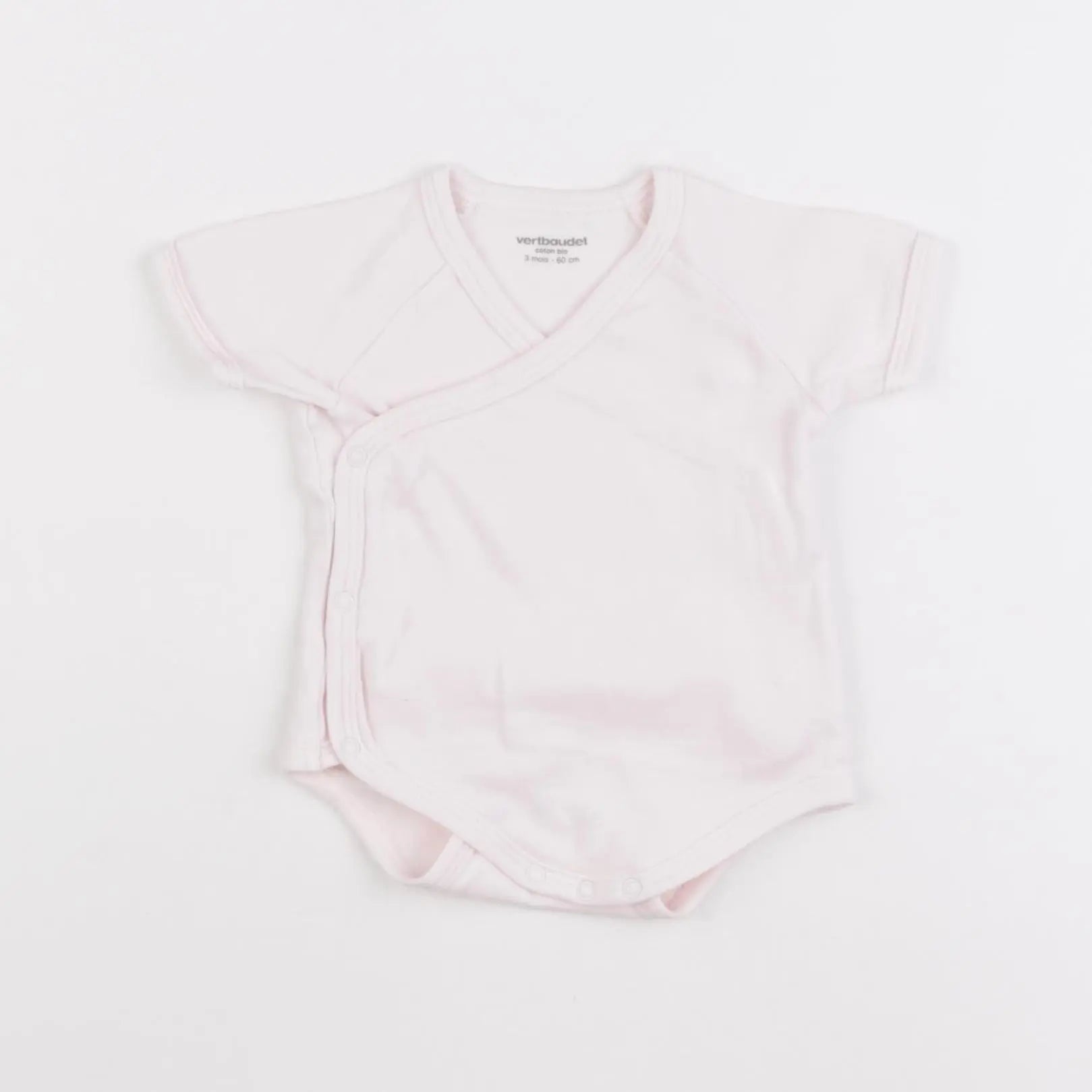 Vertbaudet - body rose - 3 mois