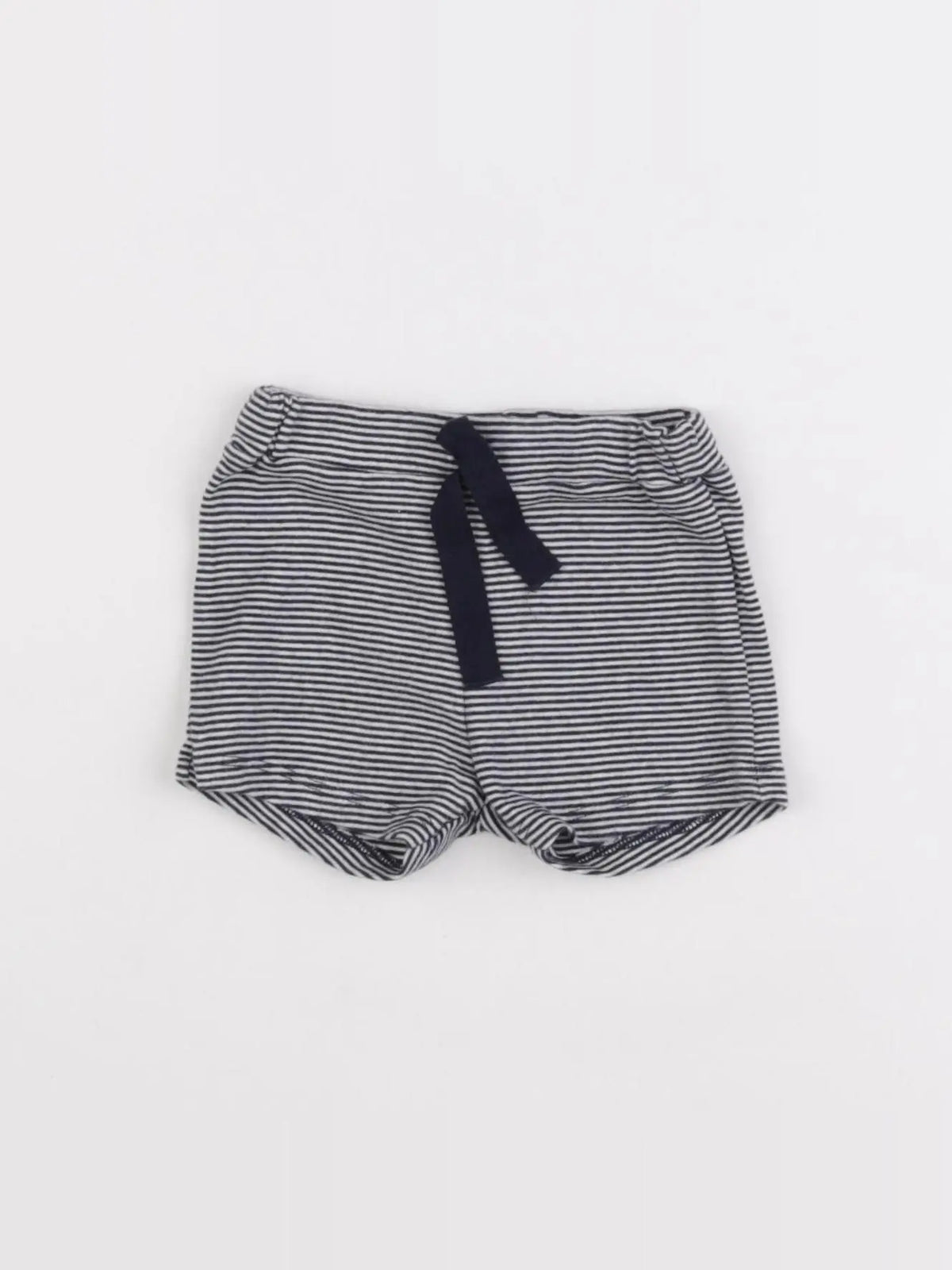 Petit Bateau - short blanc, bleu - 6 mois