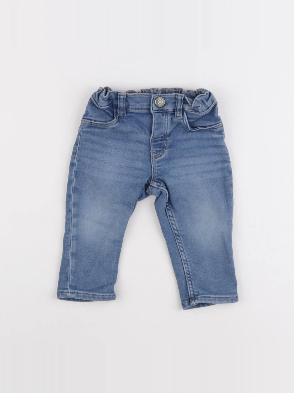 H&M - jegging bleu - 6/9 mois