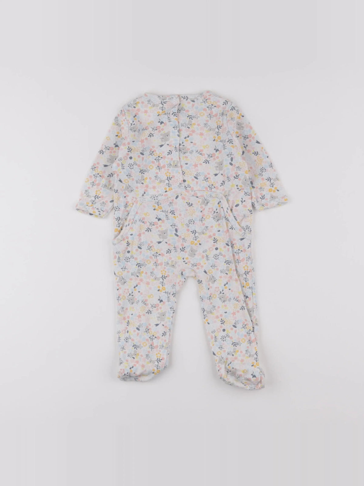 Vertbaudet - pyjama coton bleu - 6 mois
