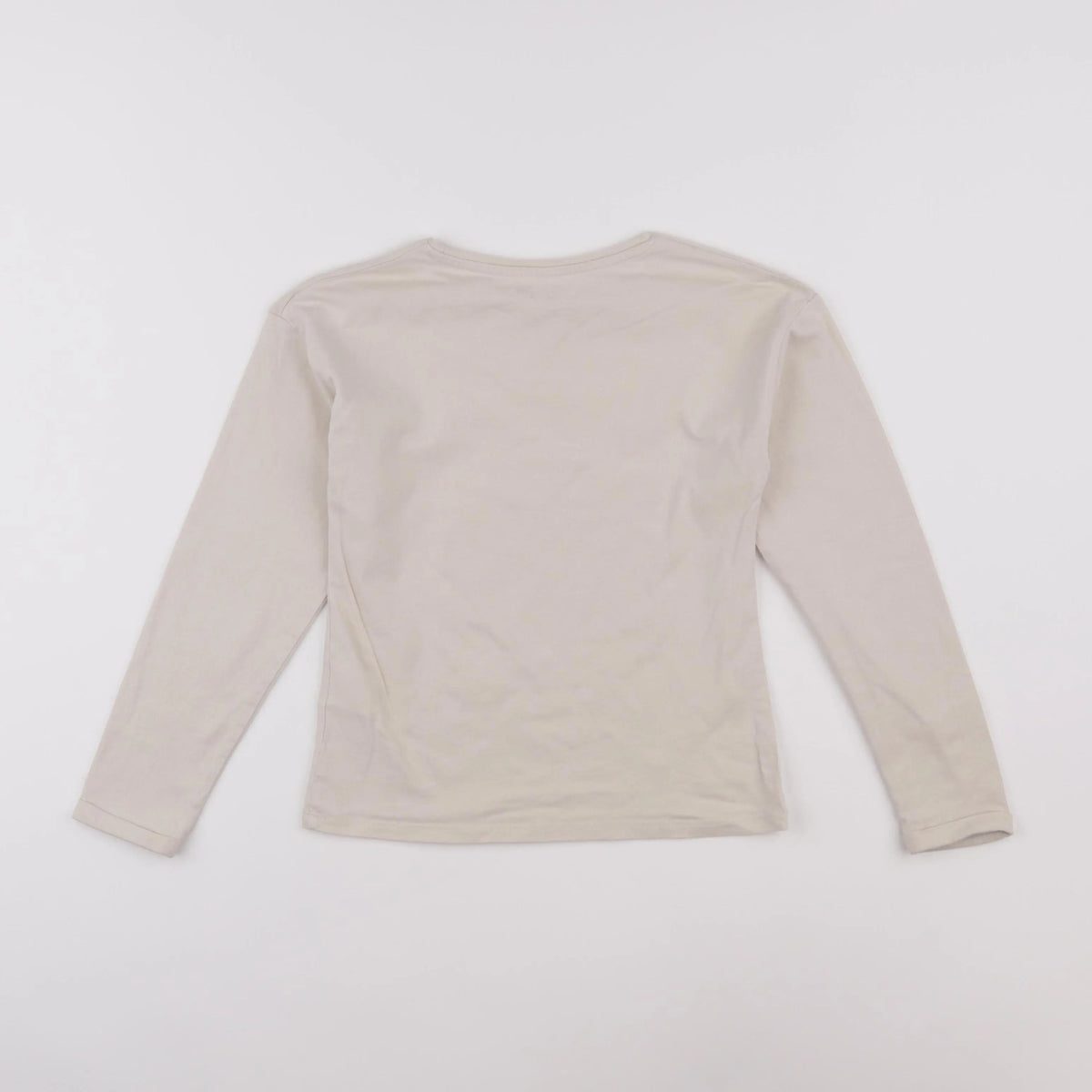 Vertbaudet - tee-shirt beige - 8 ans