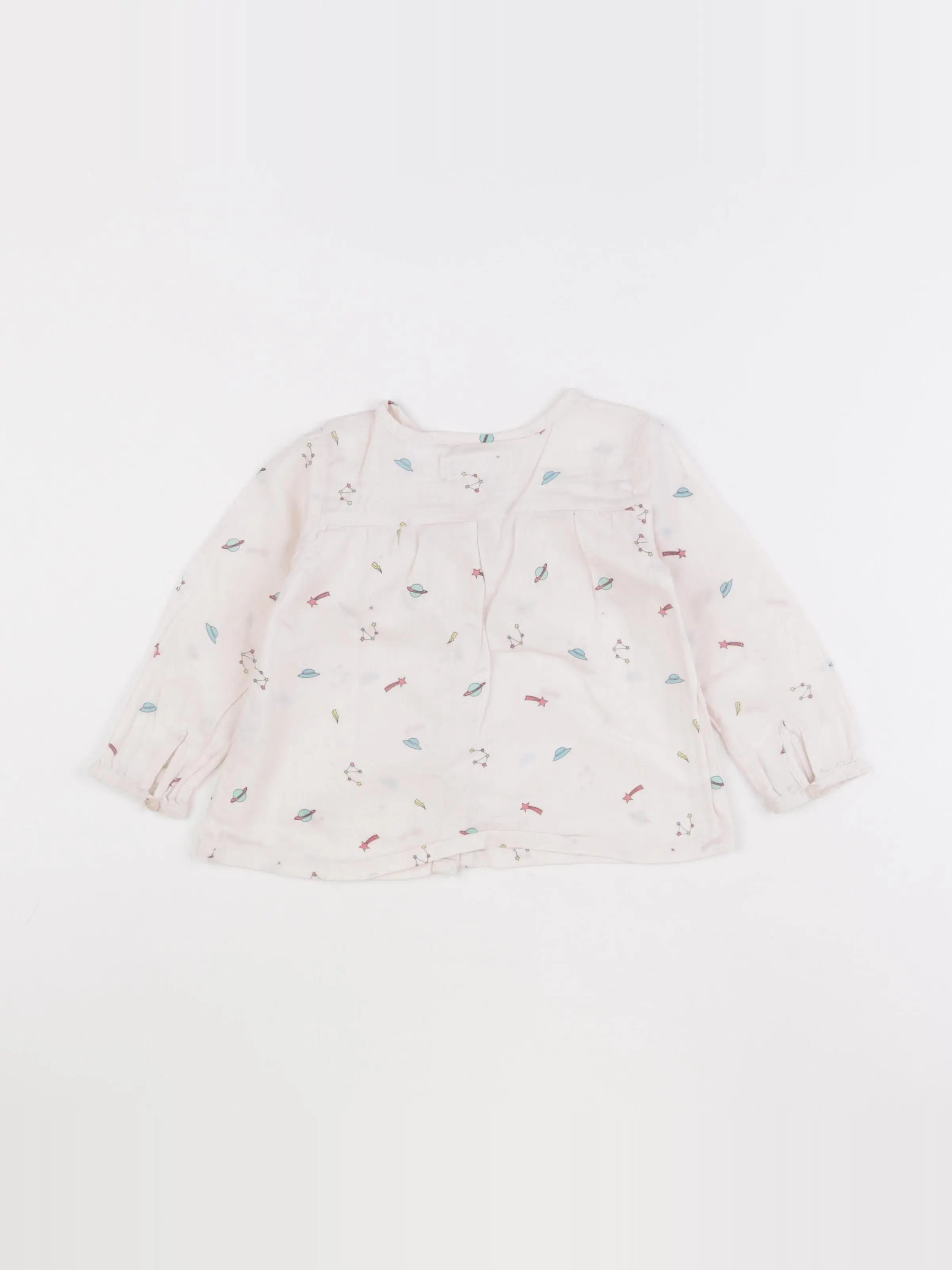 Zara - blouse rose - 12/18 mois