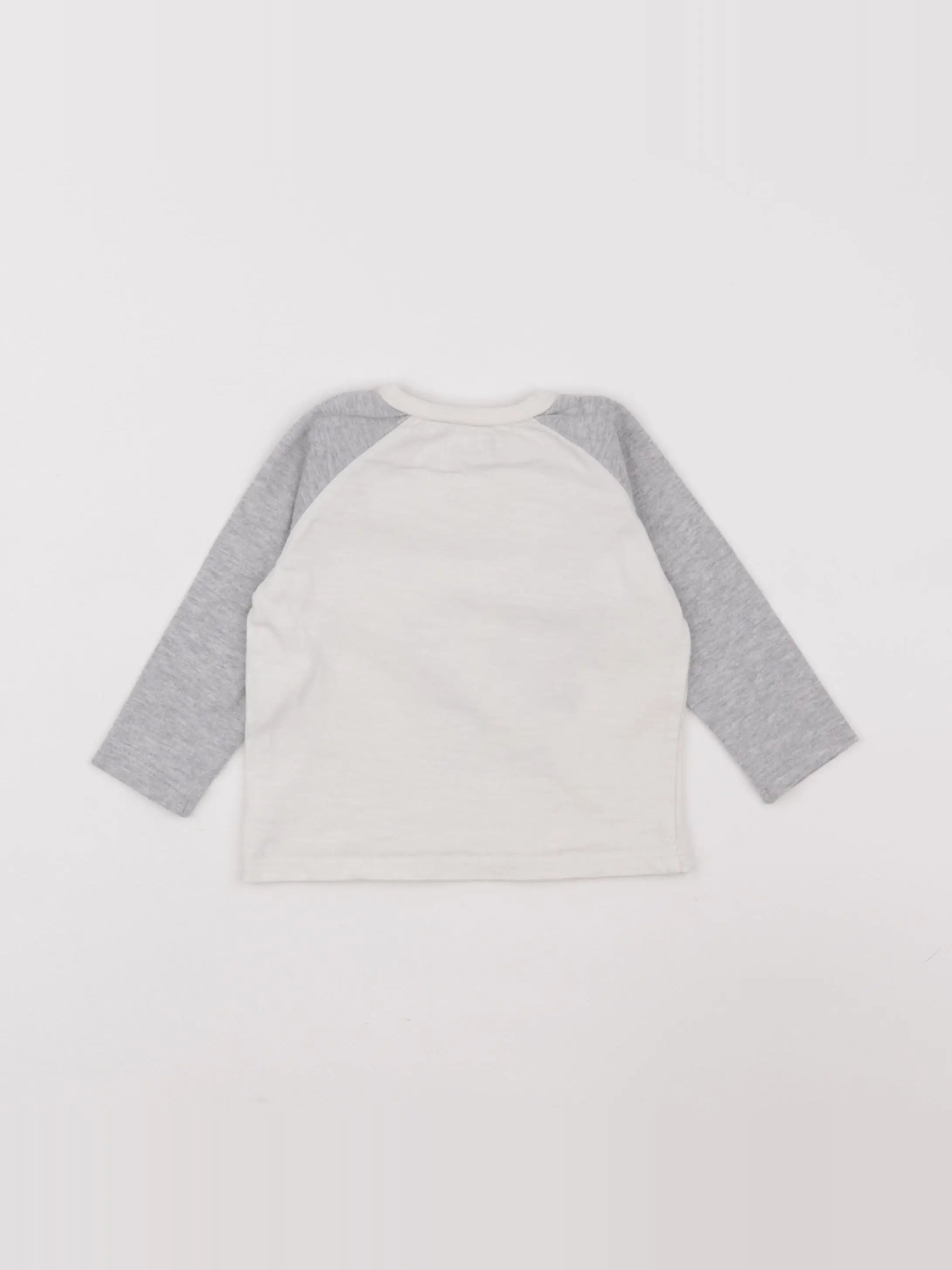 IKKS - tee-shirt blanc, gris - 6 mois