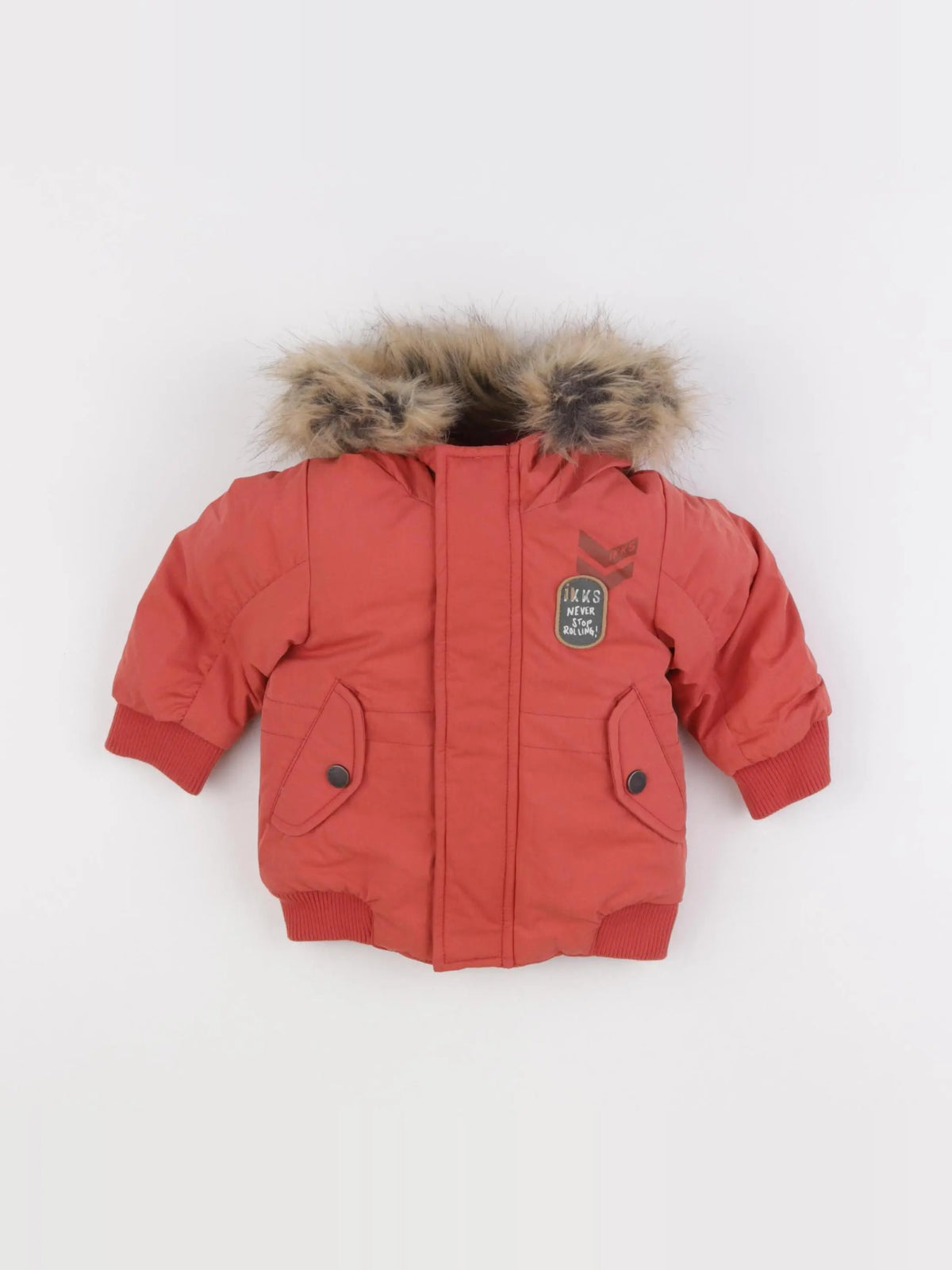 IKKS - parka orange - 6 mois