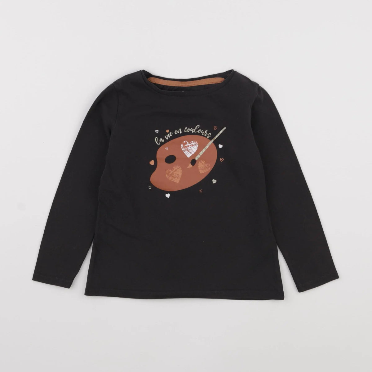 Vertbaudet - tee-shirt gris - 4 ans