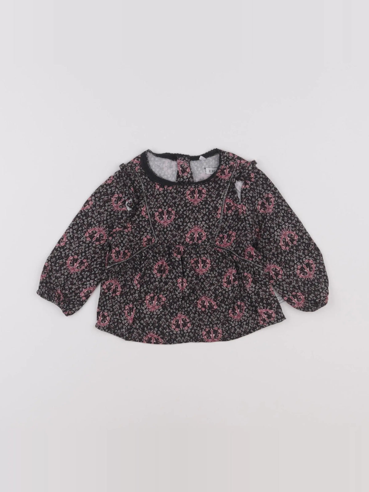 IKKS - blouse noir - 12 mois