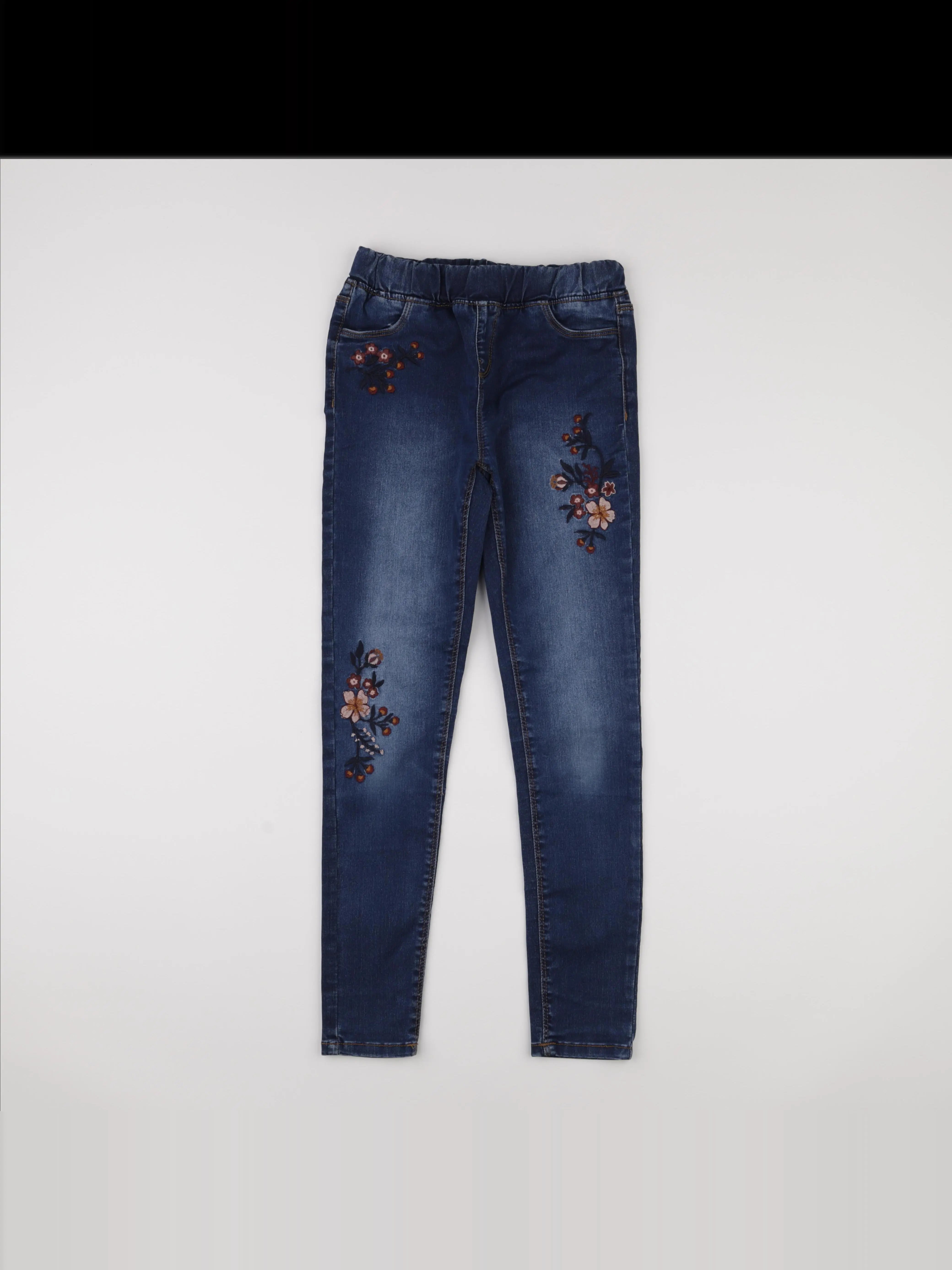 Vertbaudet - jegging coton bleu - 12 ans