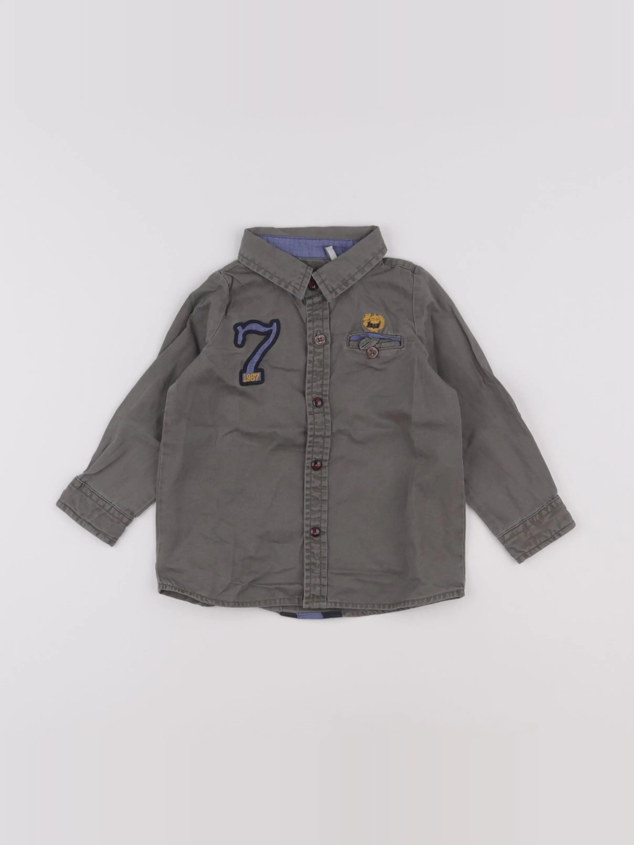 IKKS - chemise gris - 18 mois