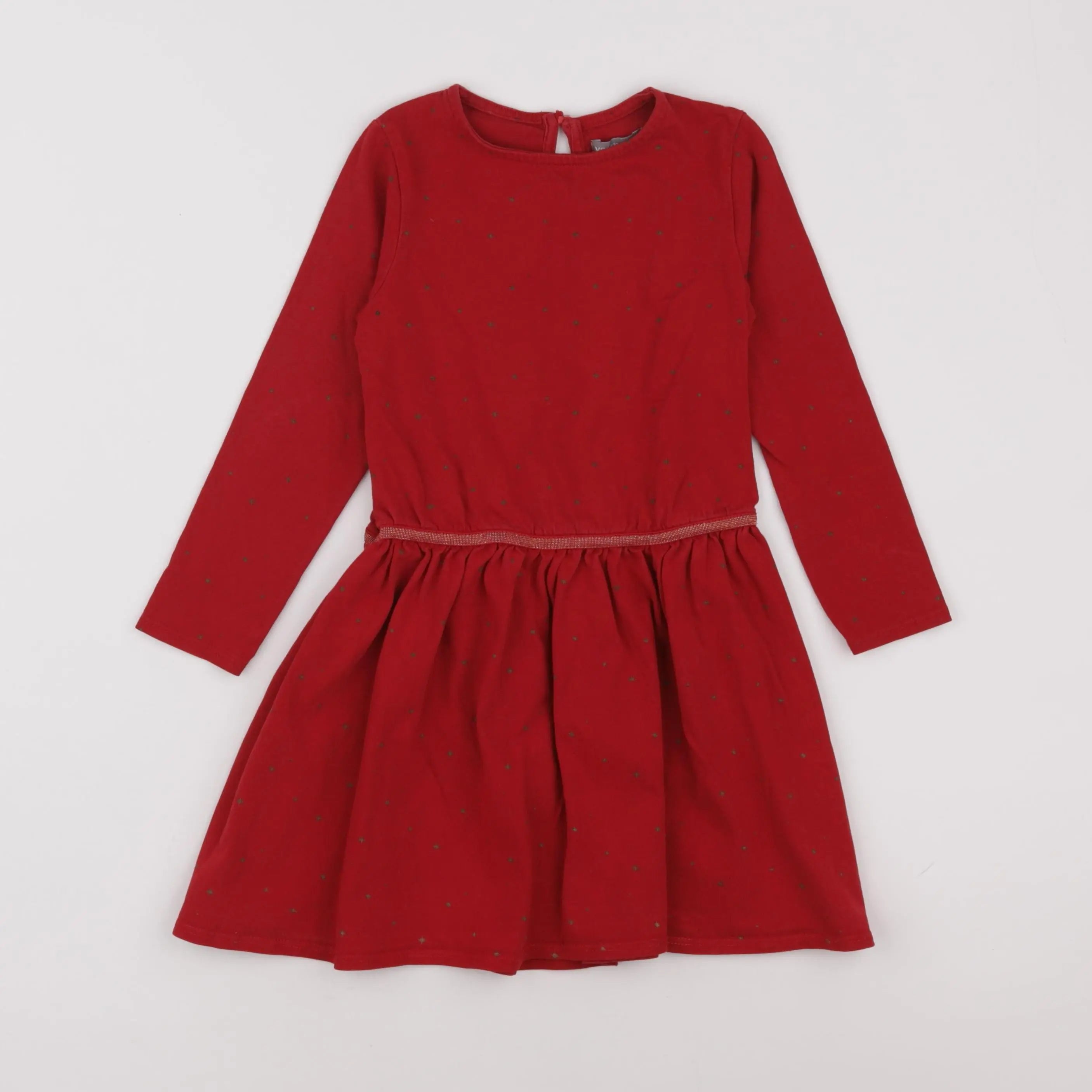 Vertbaudet - robe rouge - 8 ans