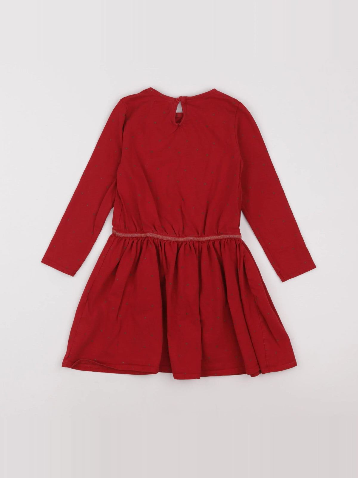 Vertbaudet - robe rouge - 8 ans