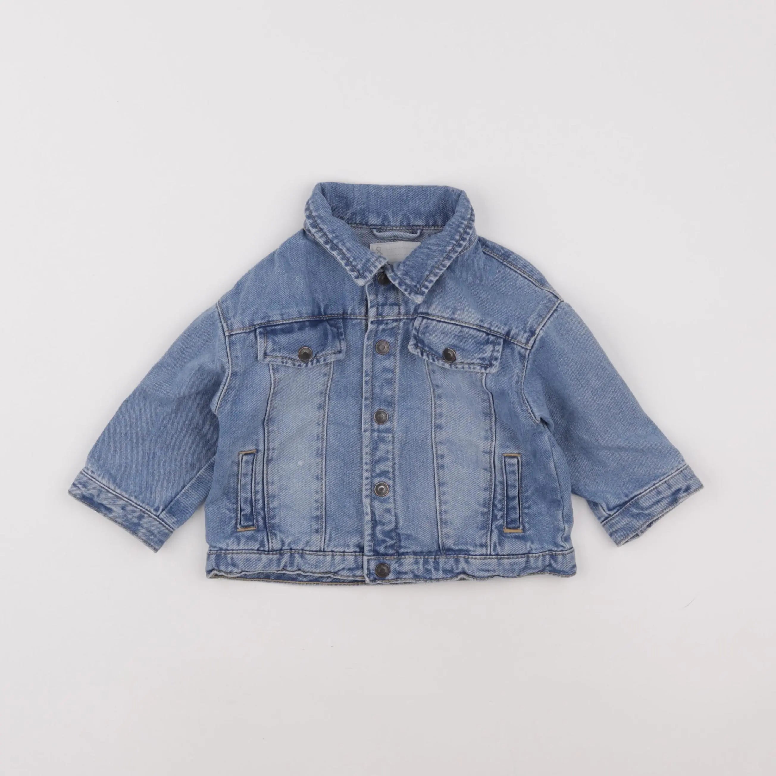 Vertbaudet - veste bleu - 12 mois