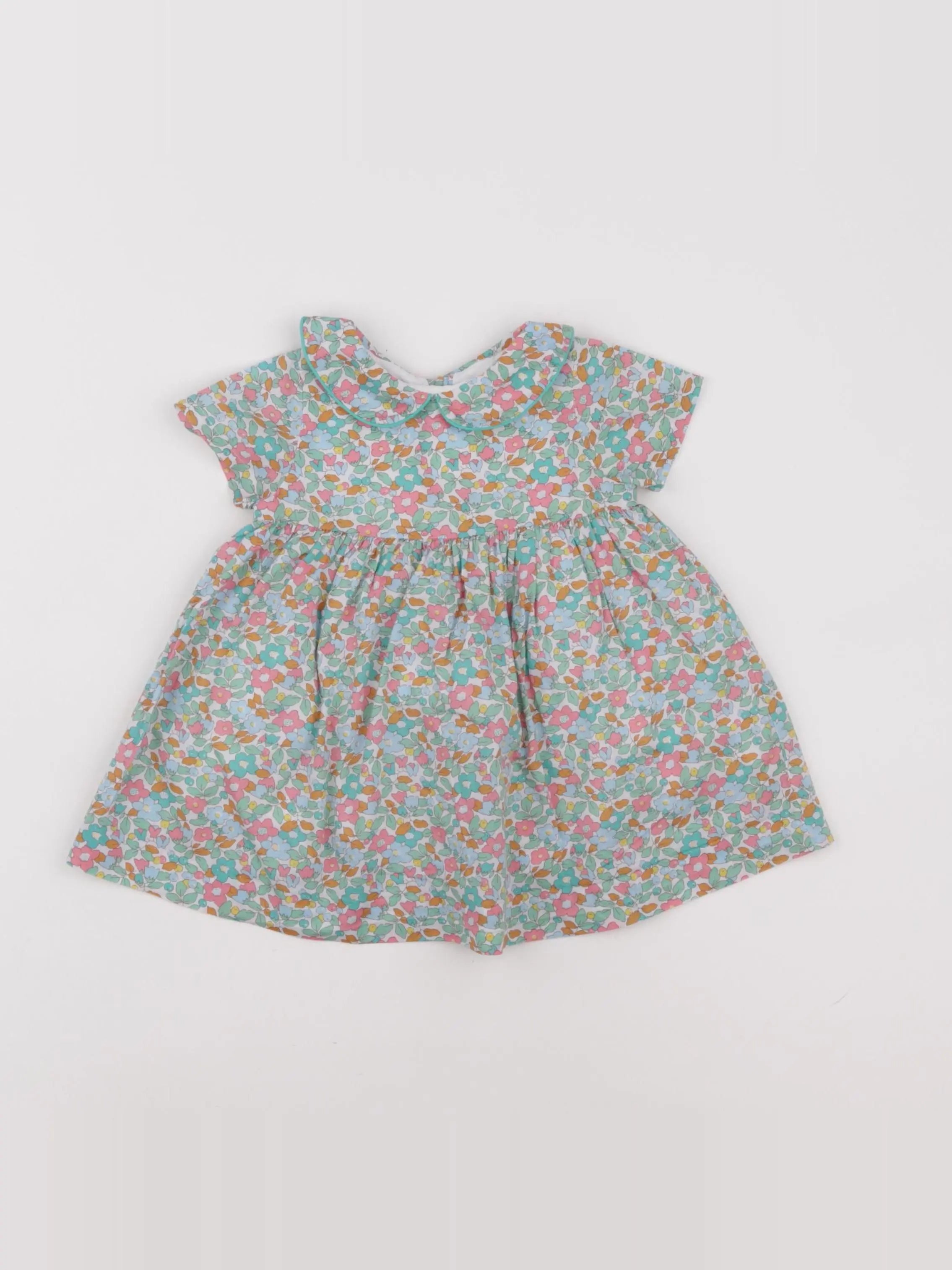 Jacadi - robe liberty vert - 6 mois