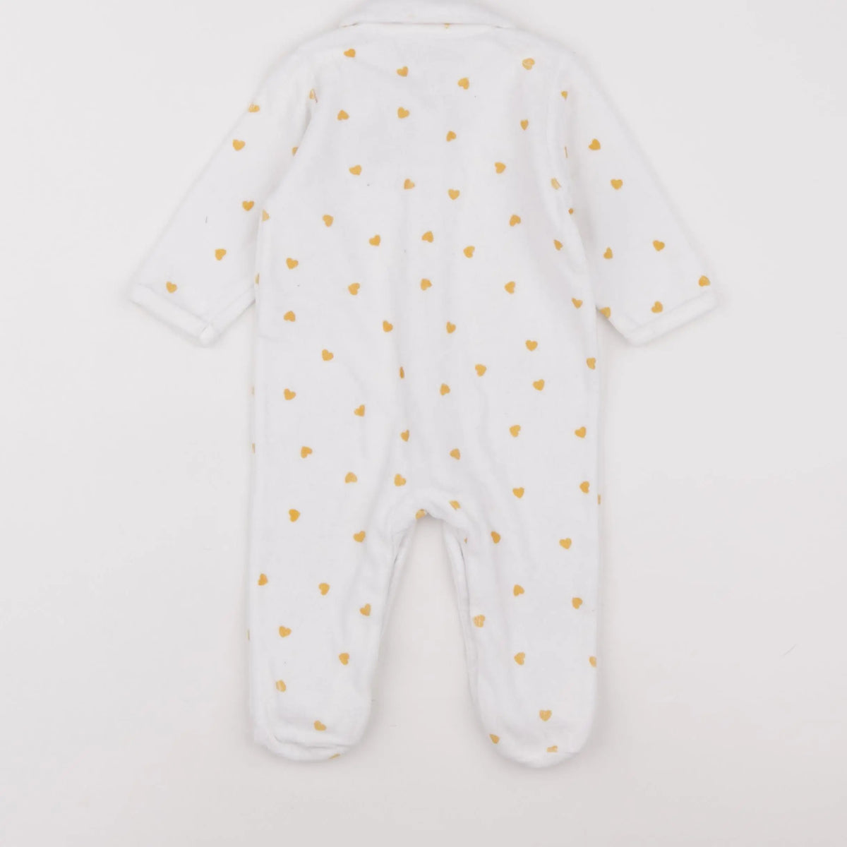 Vertbaudet - pyjama velours blanc - 6 mois