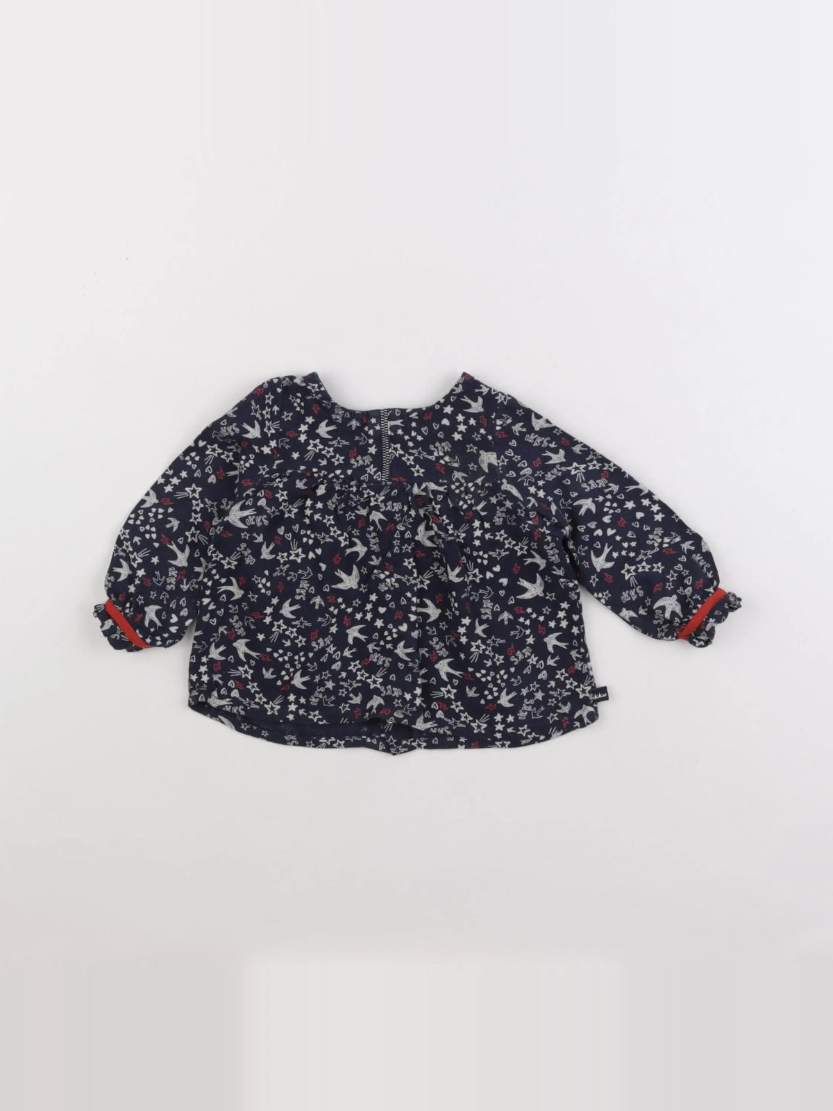 IKKS - blouse bleu - 6 mois