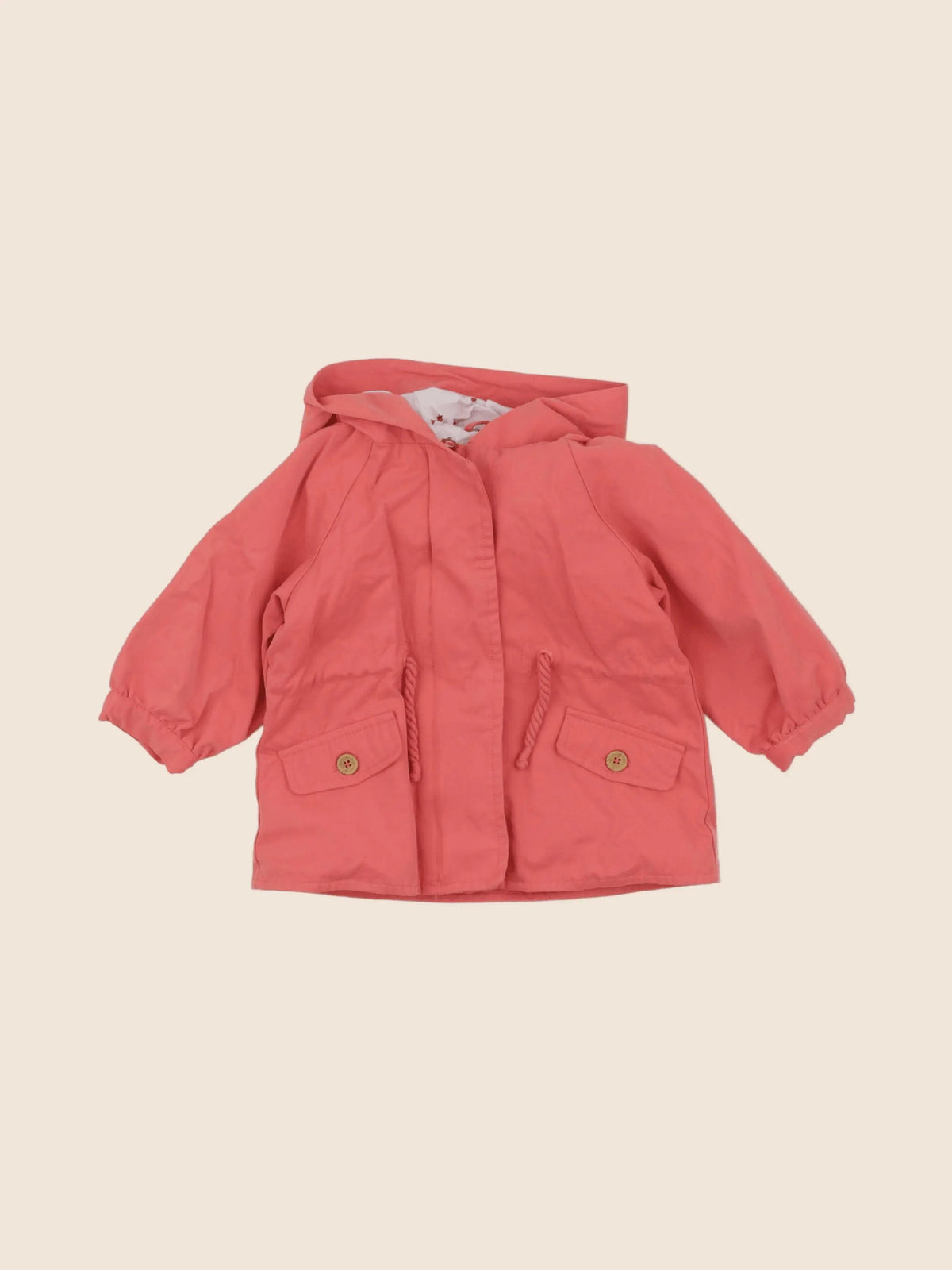 Vertbaudet - imperméable rose - 12 mois