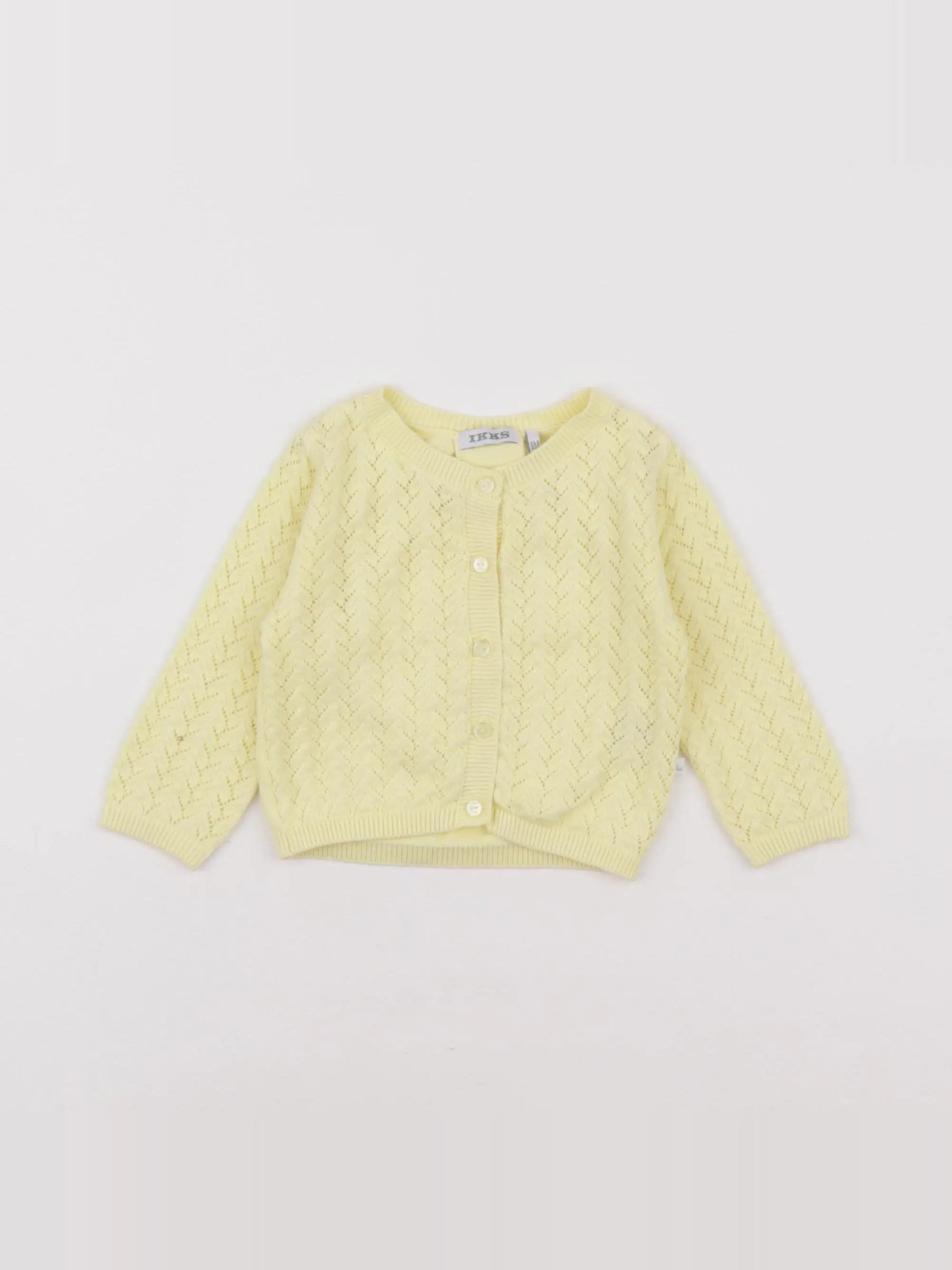 IKKS - gilet jaune - 6 mois