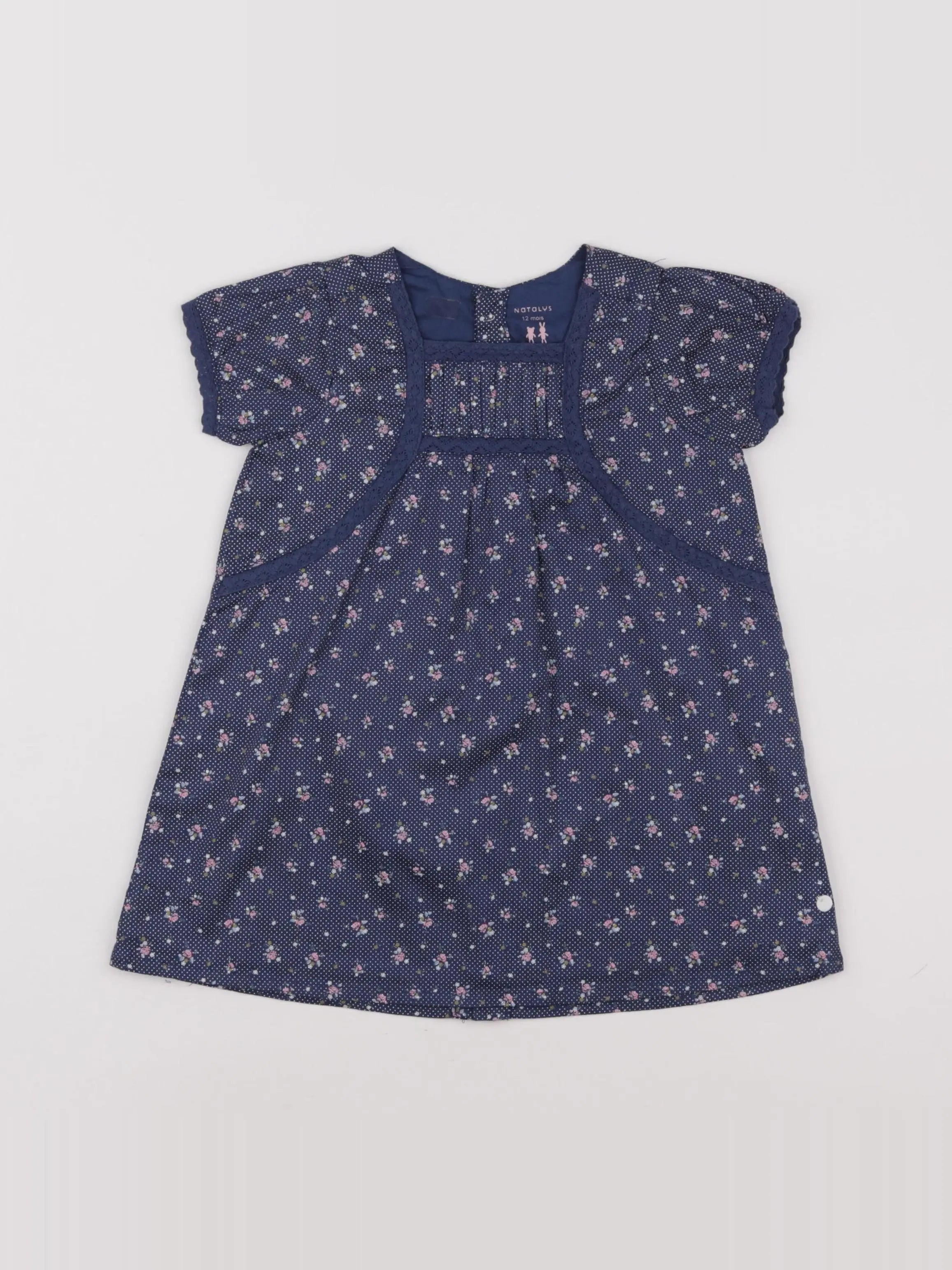 Natalys - robe bleu - 12 mois