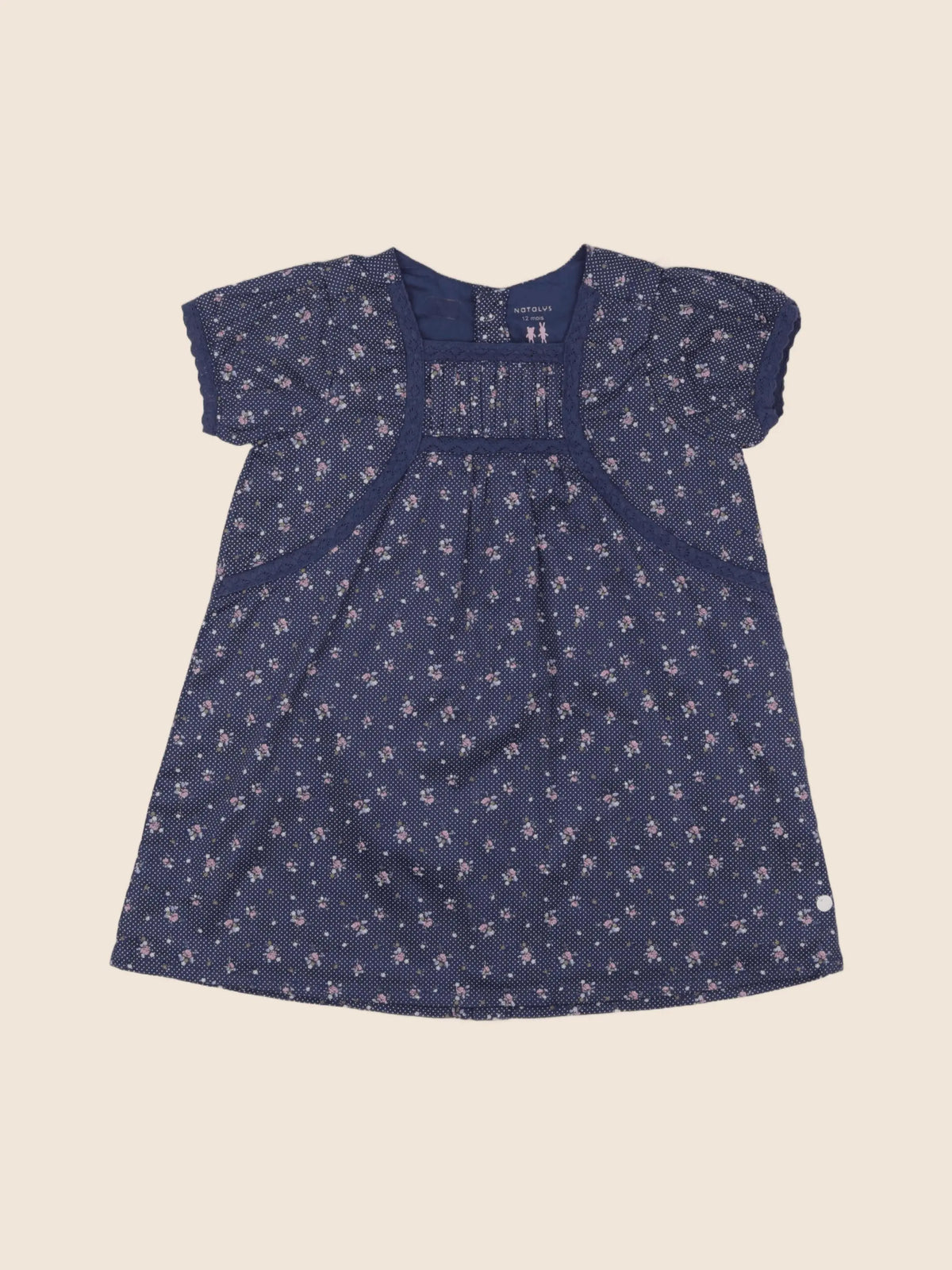 Natalys - robe bleu - 12 mois