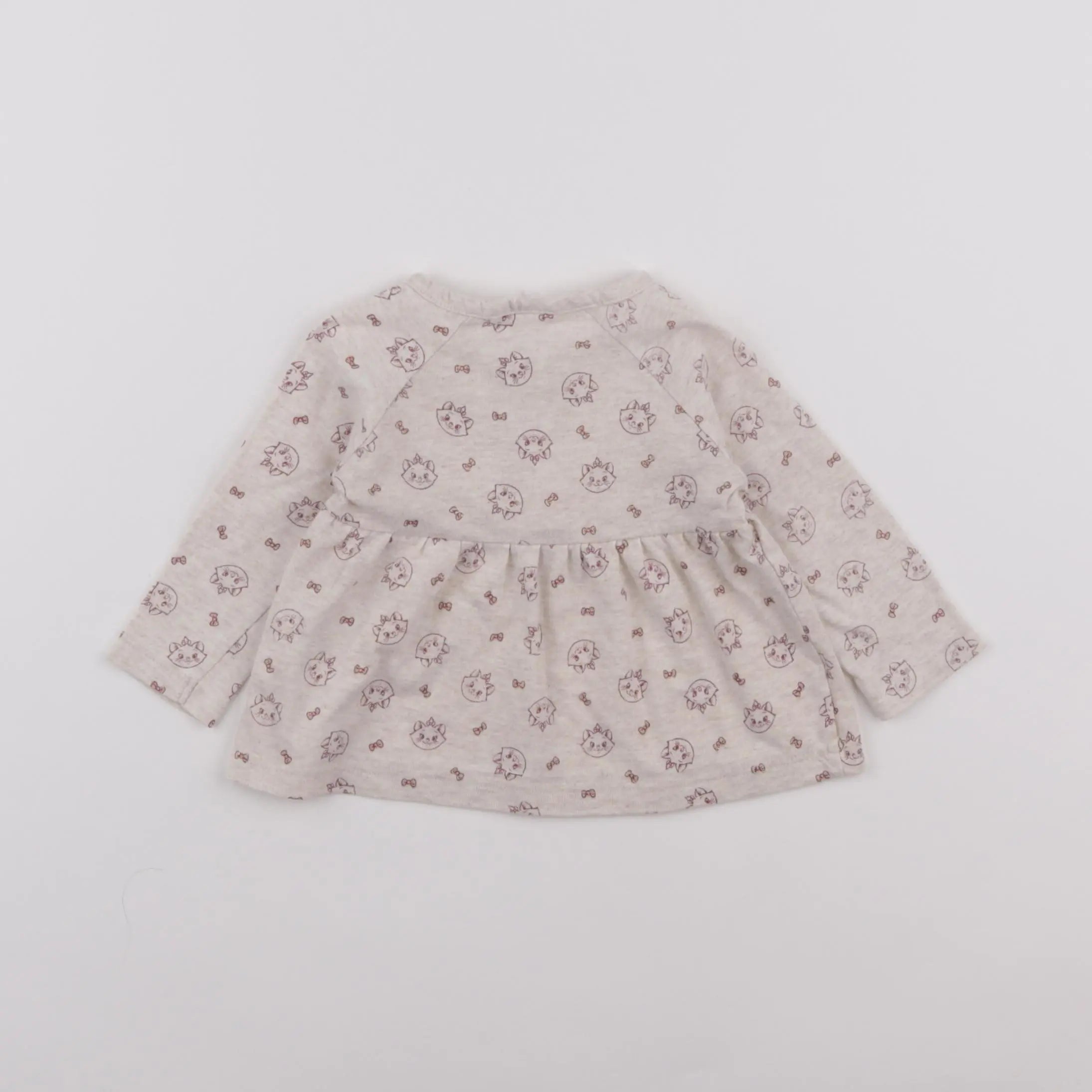 Vertbaudet - tee-shirt beige - 6 mois