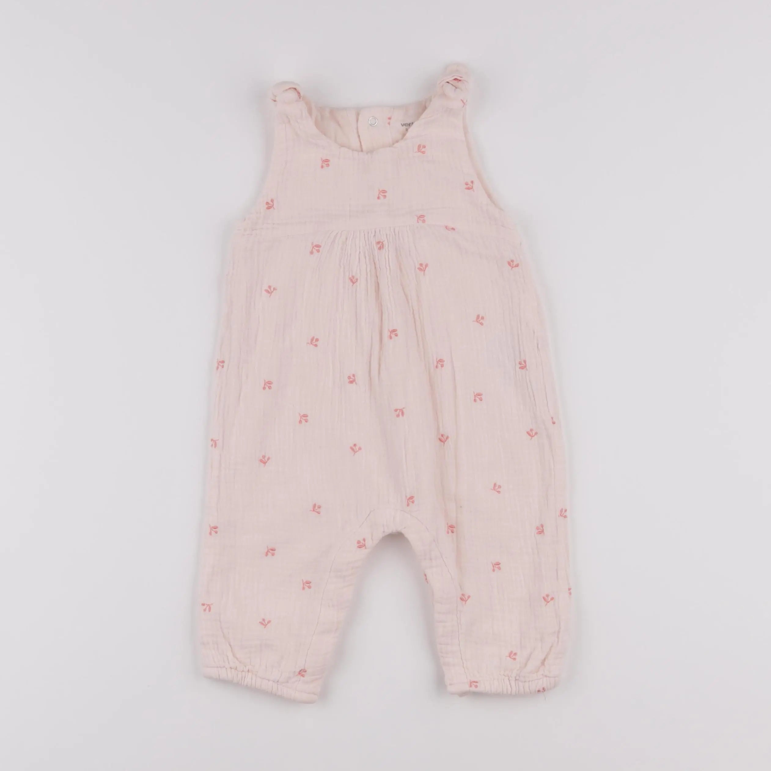 Vertbaudet - combinaison rose - 9 mois