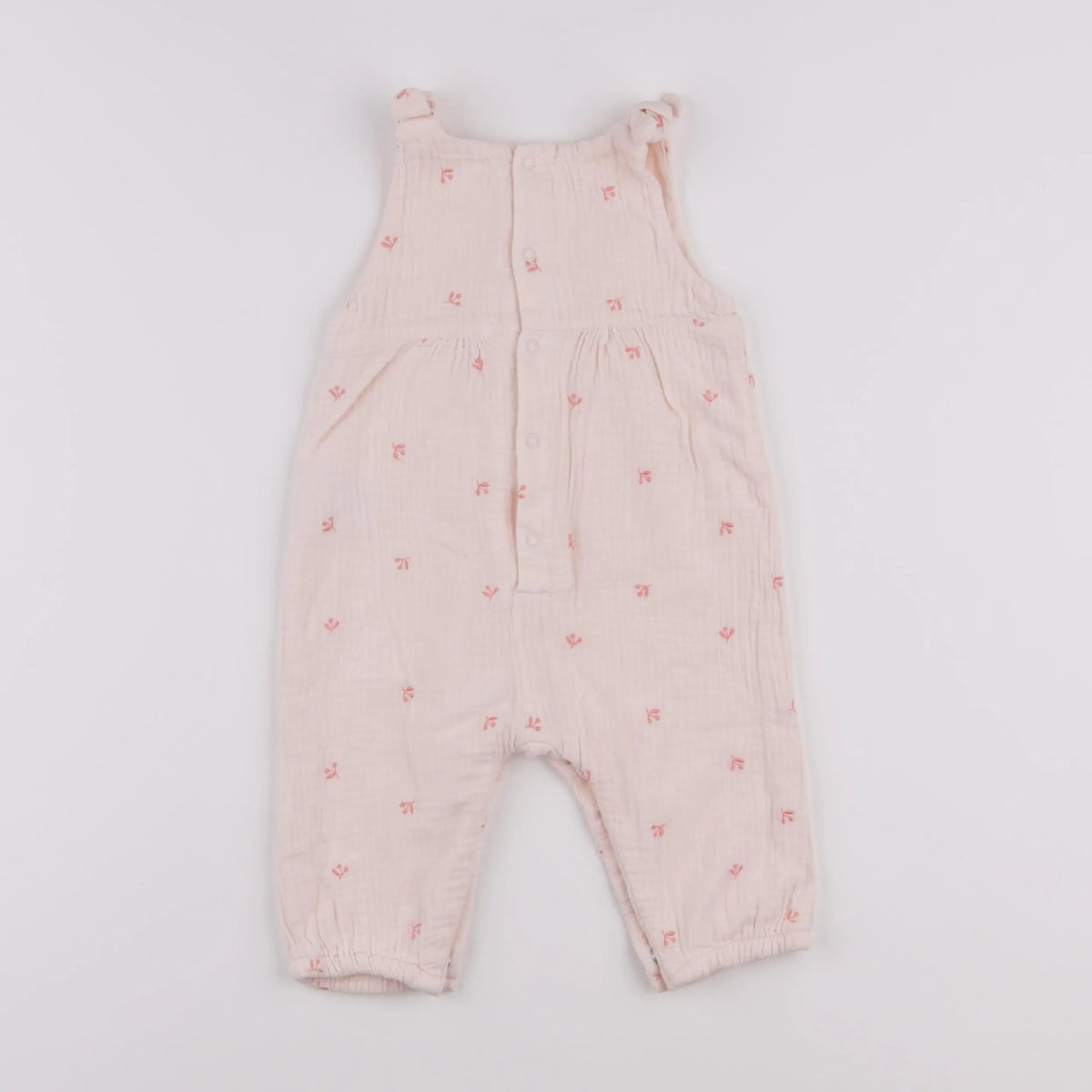 Vertbaudet - combinaison rose - 9 mois