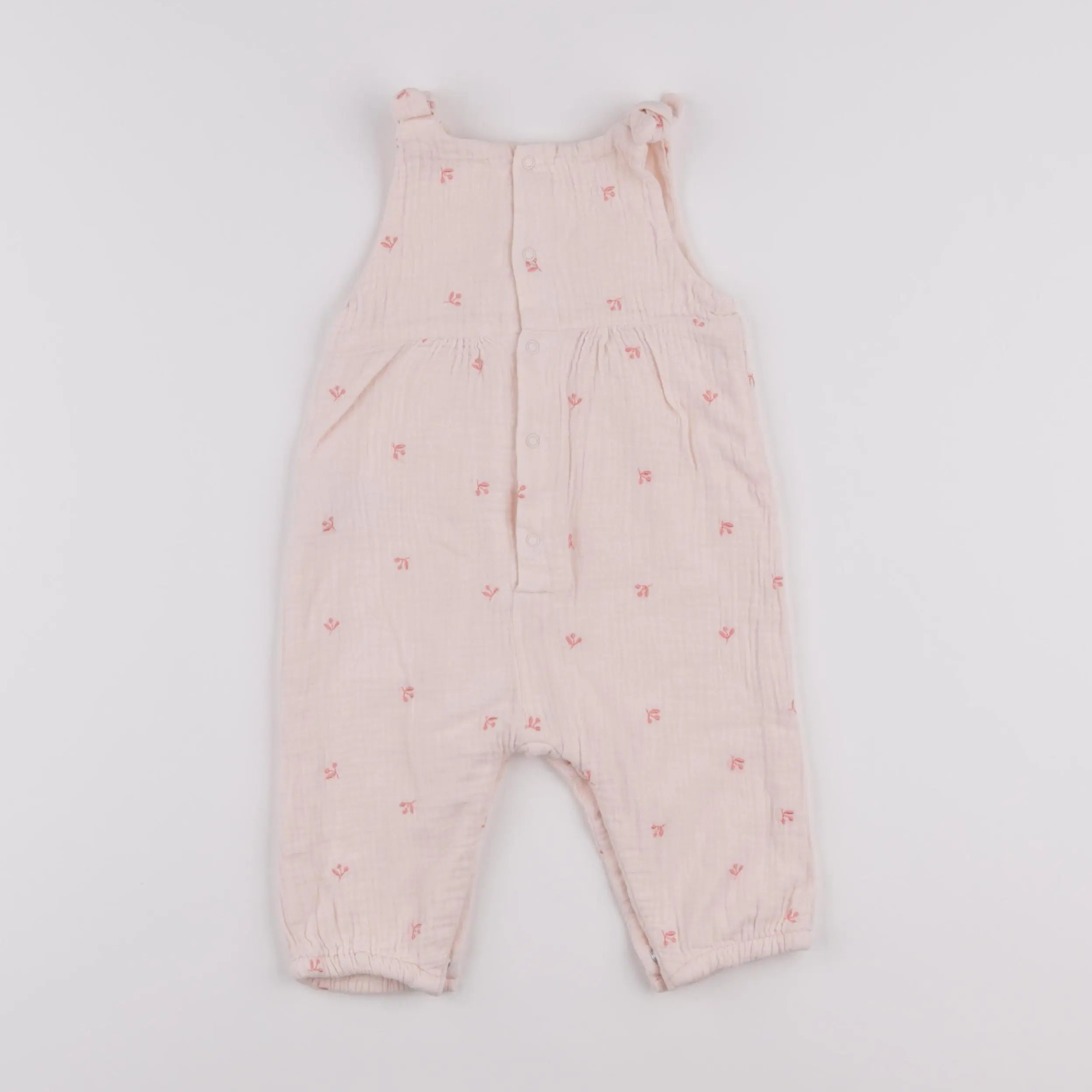 Vertbaudet - combinaison rose - 9 mois