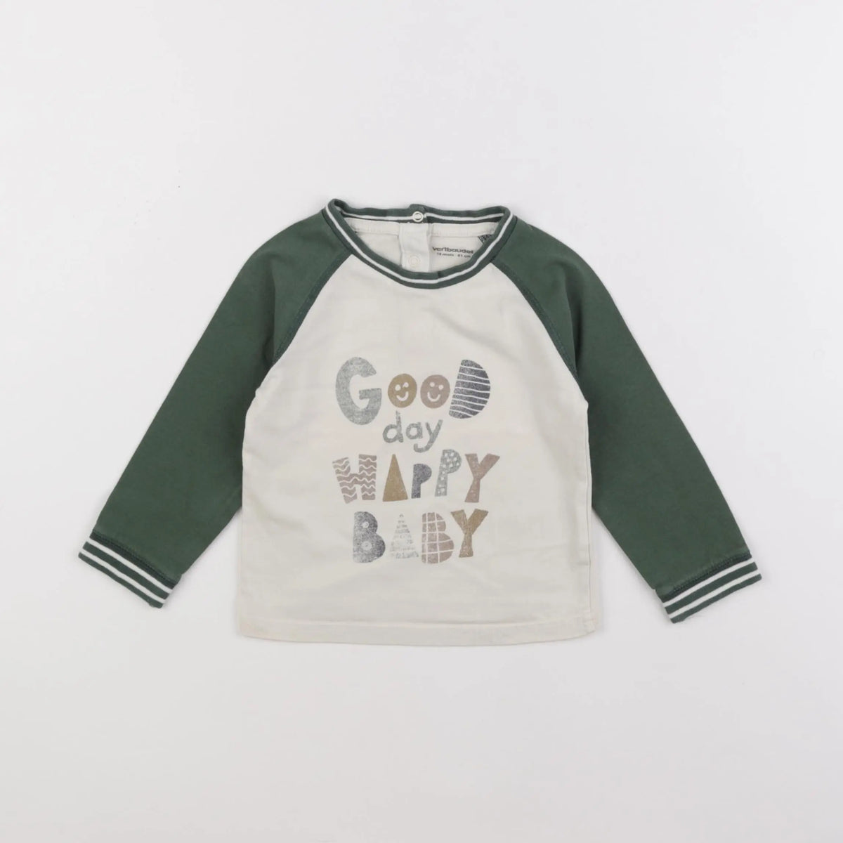 Vertbaudet - tee-shirt blanc - 18 mois