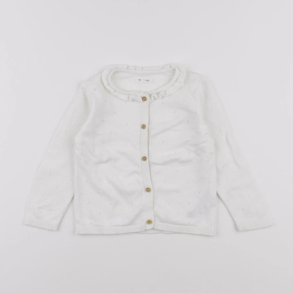 Vertbaudet - gilet blanc - 18 mois