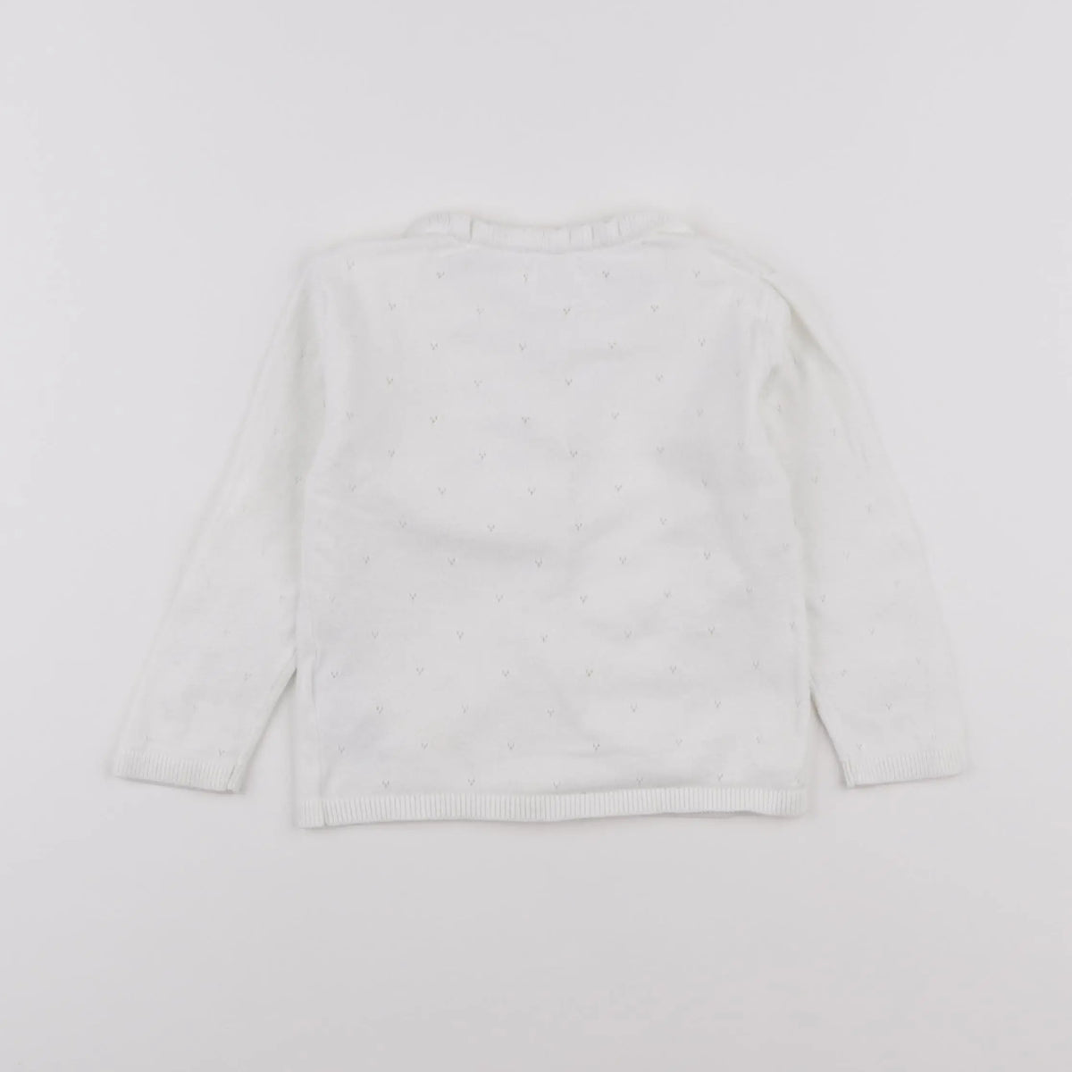 Vertbaudet - gilet blanc - 18 mois