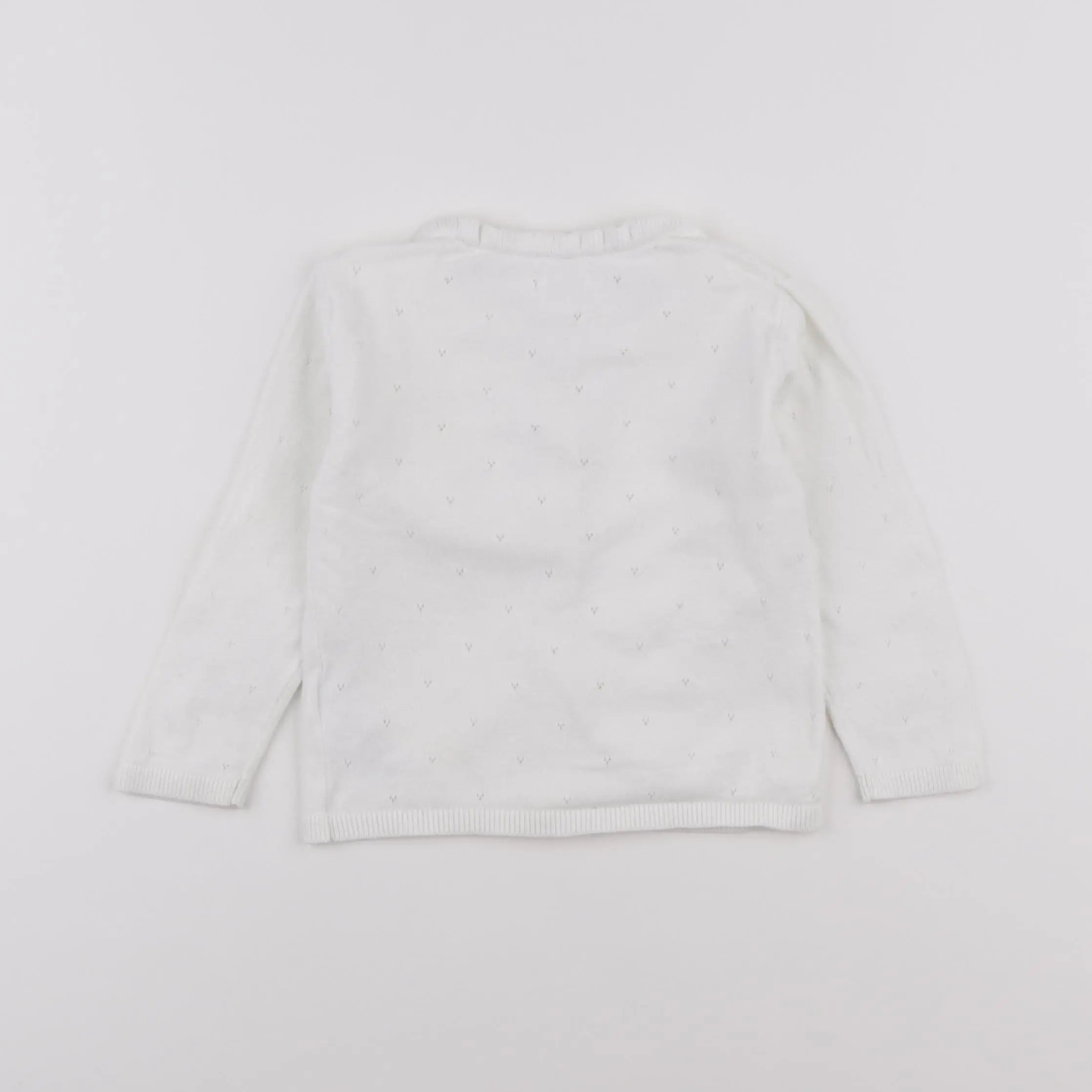 Vertbaudet - gilet blanc - 18 mois