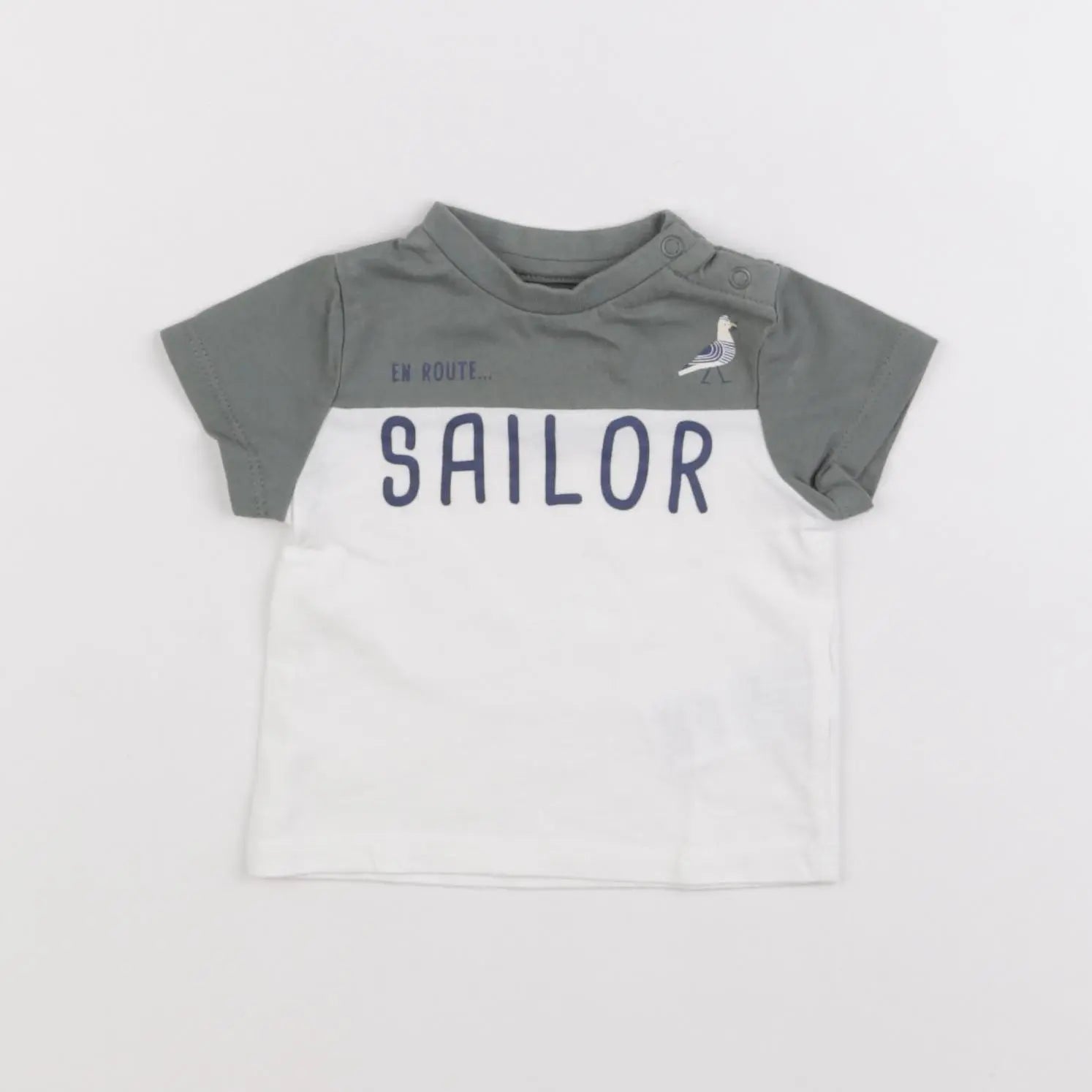 Vertbaudet - tee-shirt blanc - 3 mois