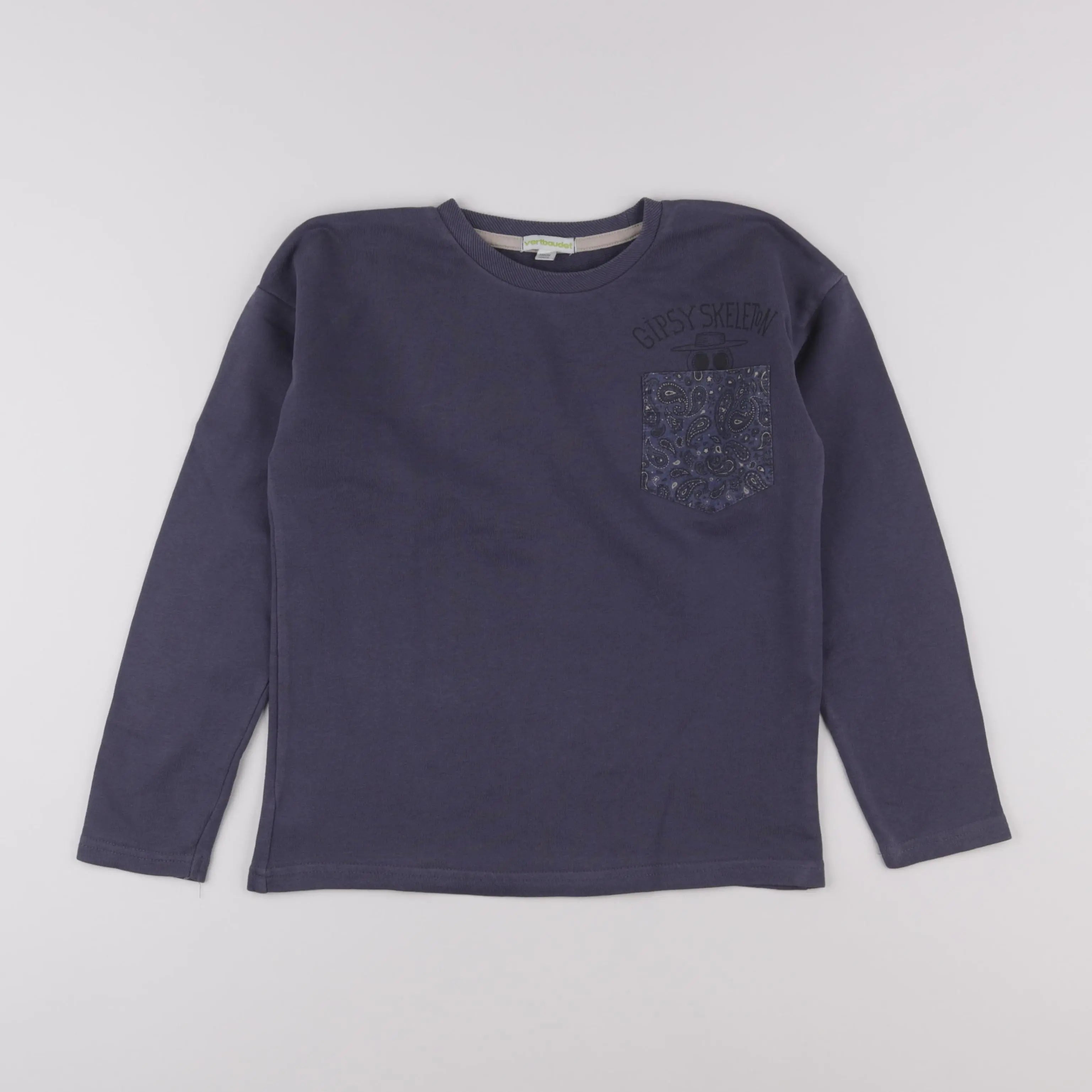 Vertbaudet - sweat bleu - 10 ans