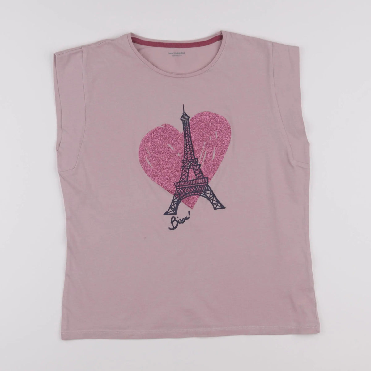 Vertbaudet - tee-shirt rose - 12 ans