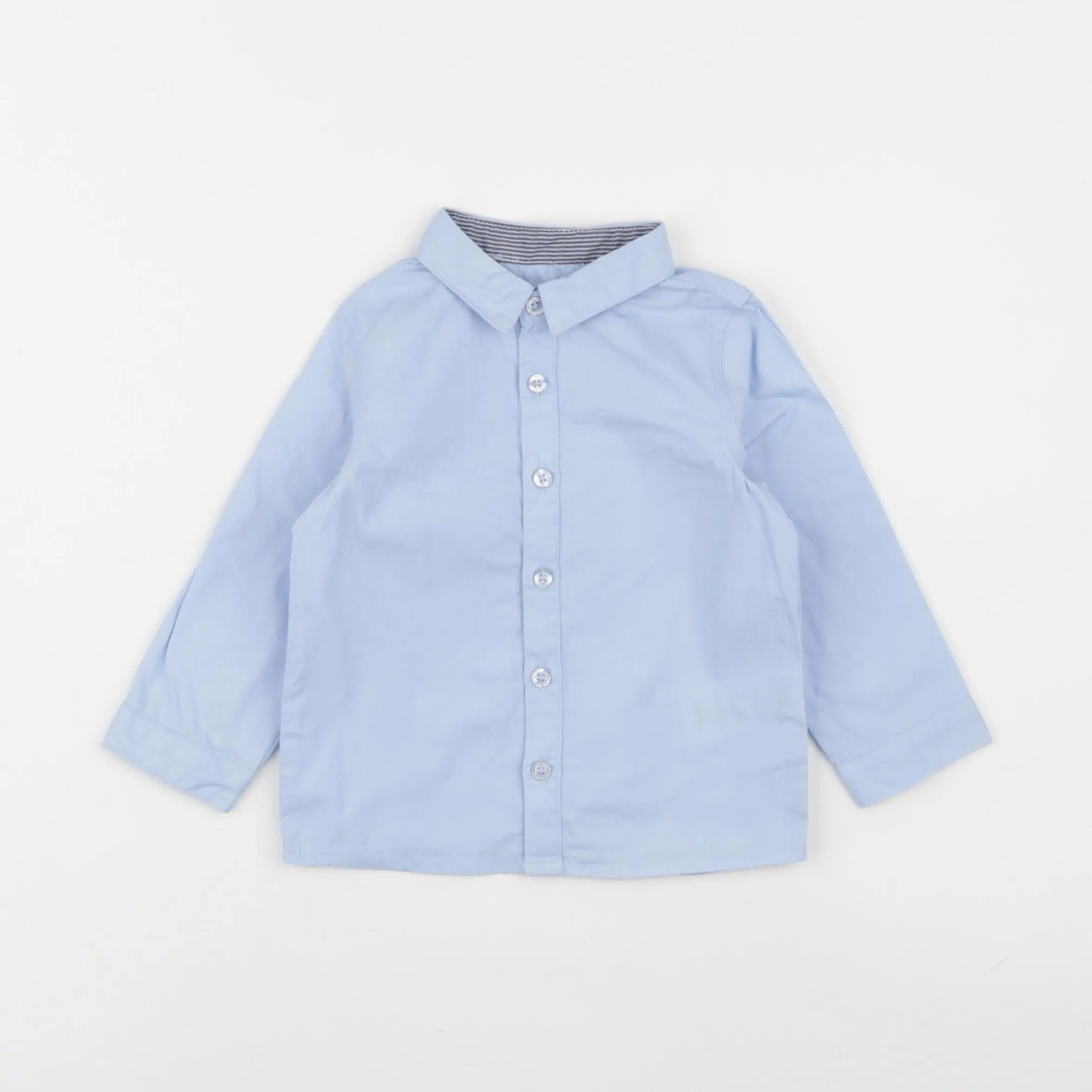 Vertbaudet - chemise bleu - 18 mois