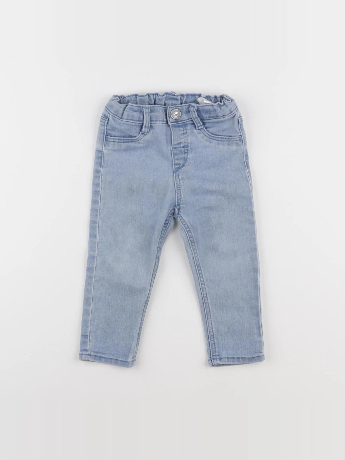 H&M - jean bleu - 9/12 mois