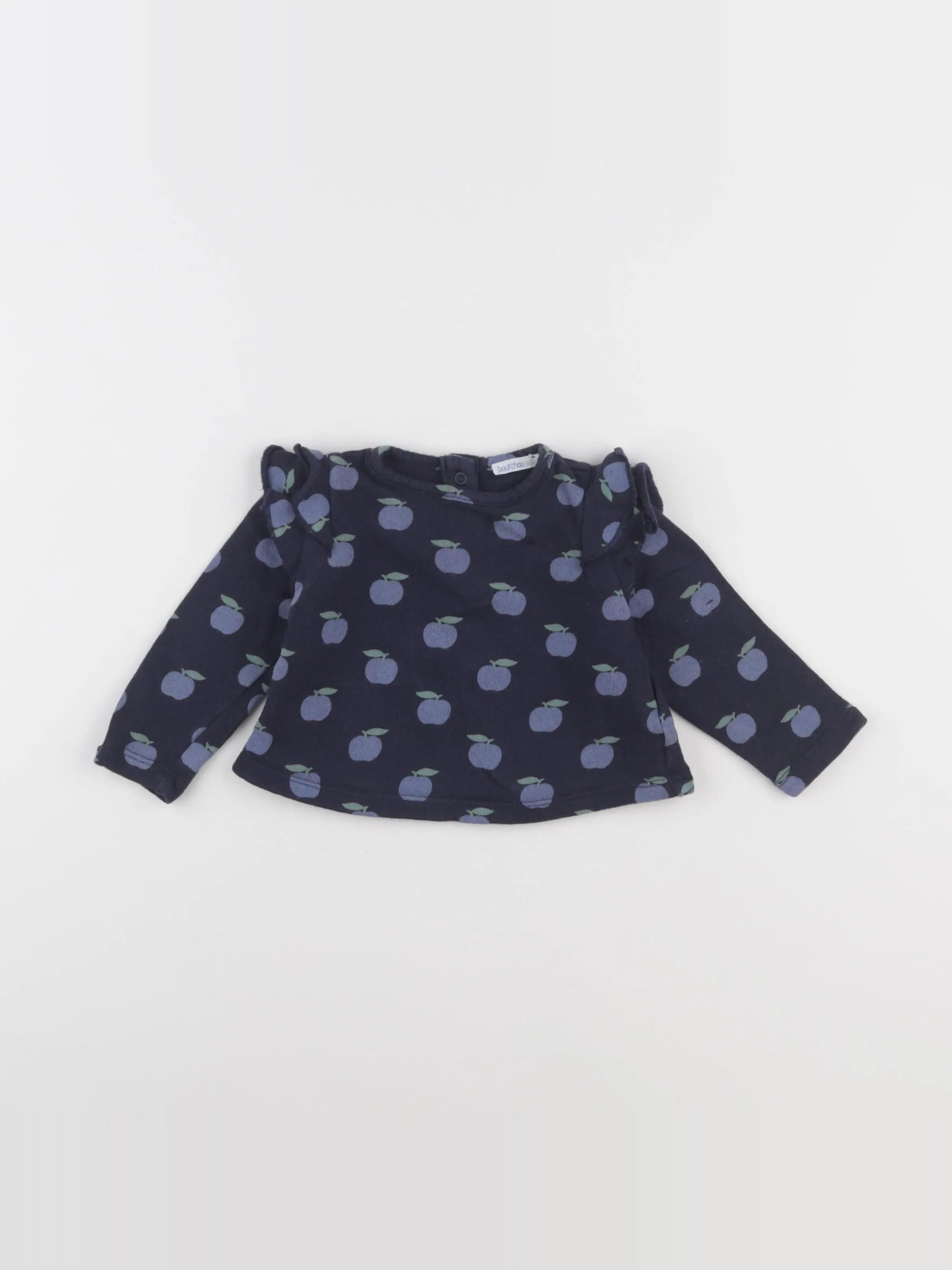Boutchou - sweat bleu - 6 mois