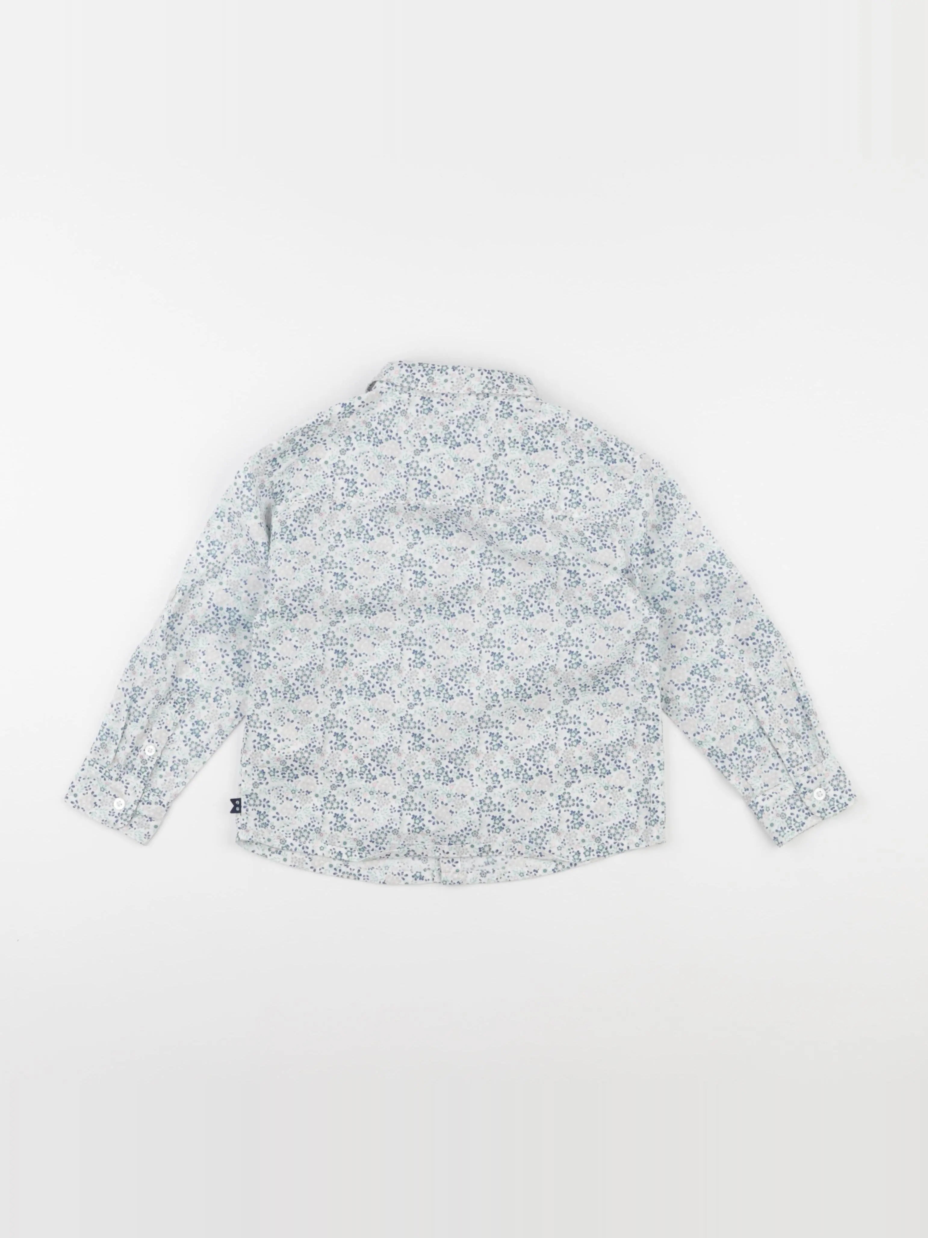 Okaidi - chemise bleu, vert - 3 ans